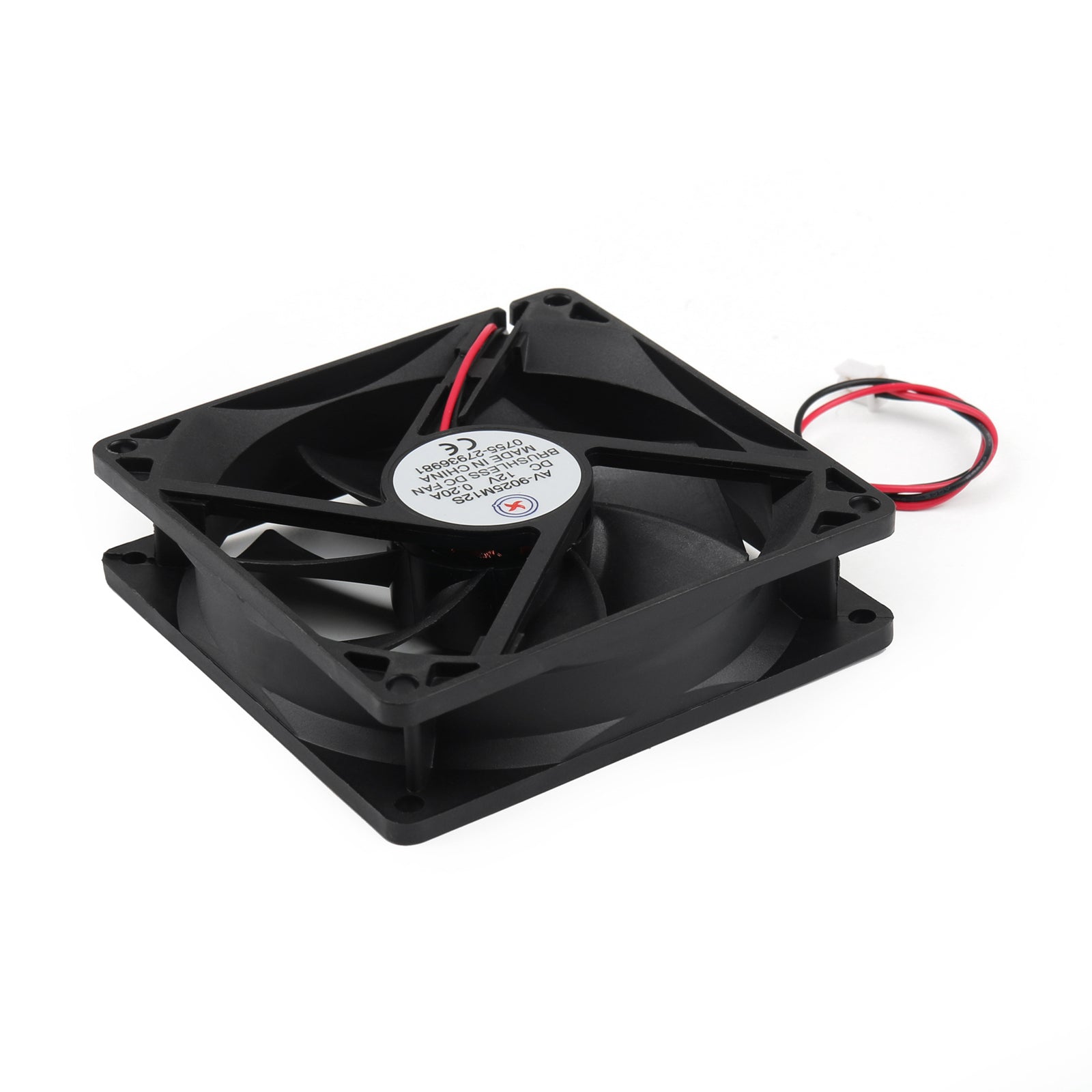 4 pièces DC ventilateur de refroidissement sans brosse 12V 0.2A 9025S 90x90x25mm 2 broches tasse ventilateur d'ordinateur
