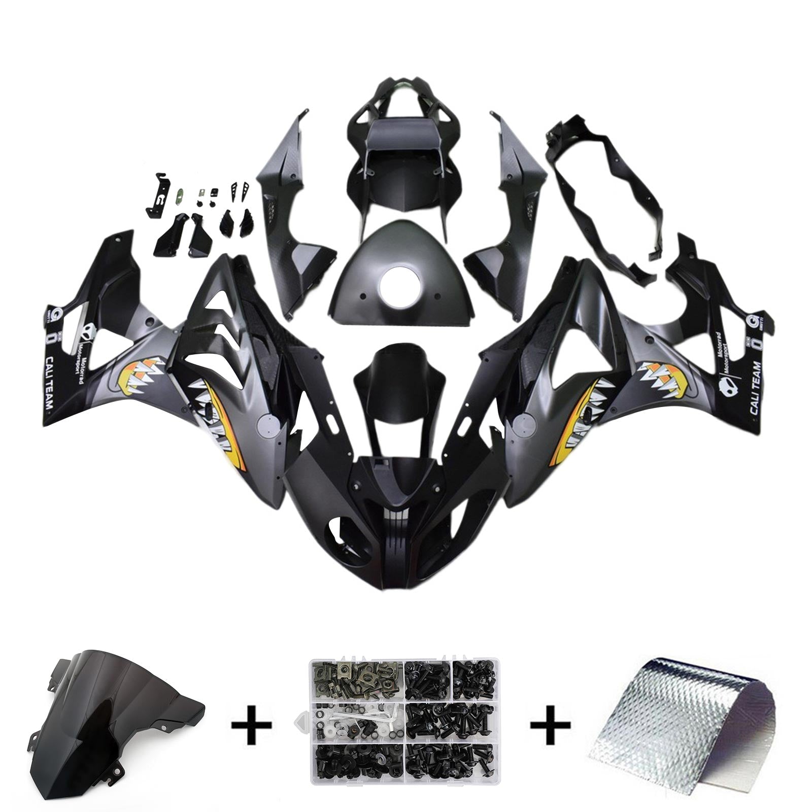 Amotopart BMW S1000RR 2017-2018 ABS kunststof carrosseriekuipset