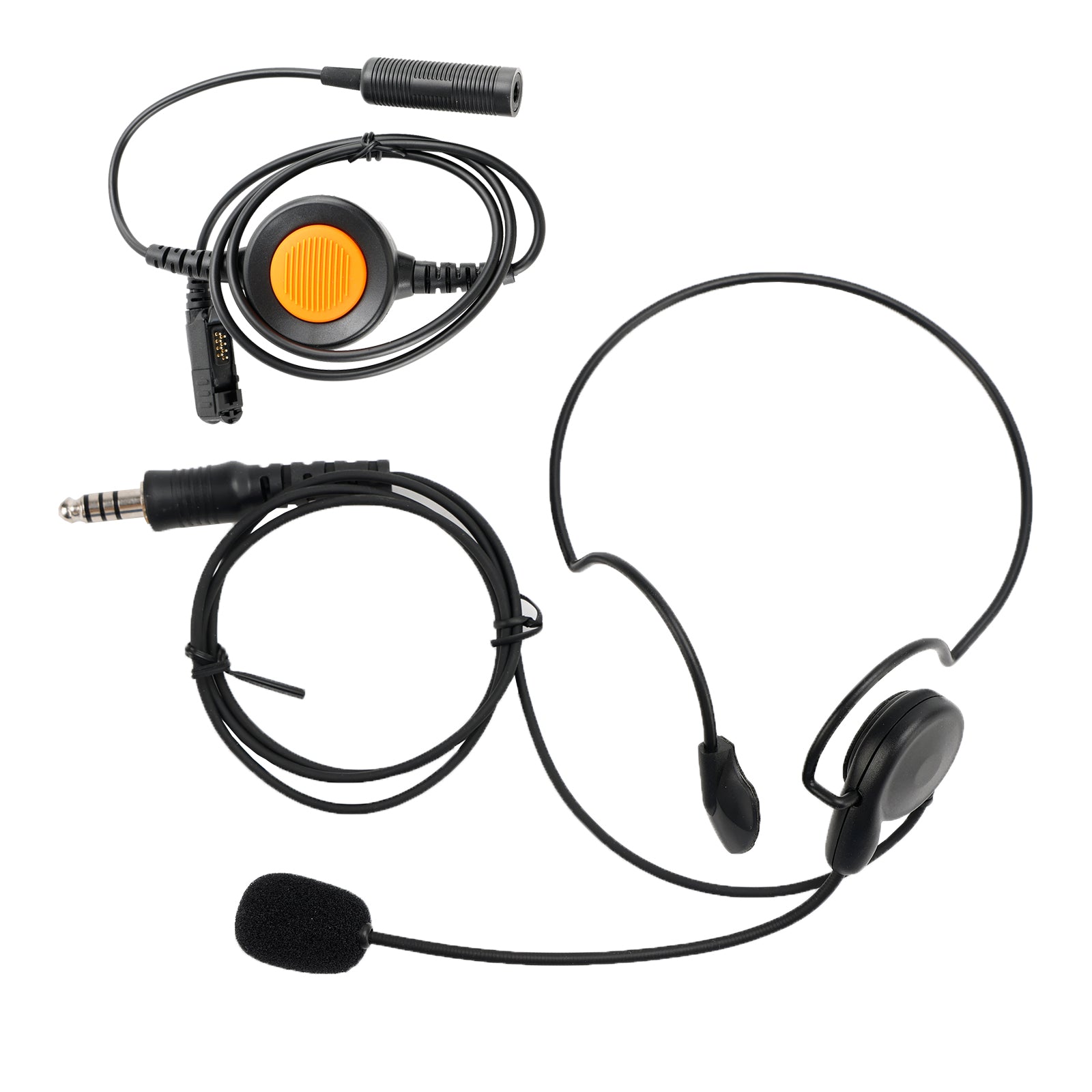 Para IMTP3100 MTP3150 MTP3250 6 pines PTT 7,1-C7 auriculares tácticos con conector de montaje trasero