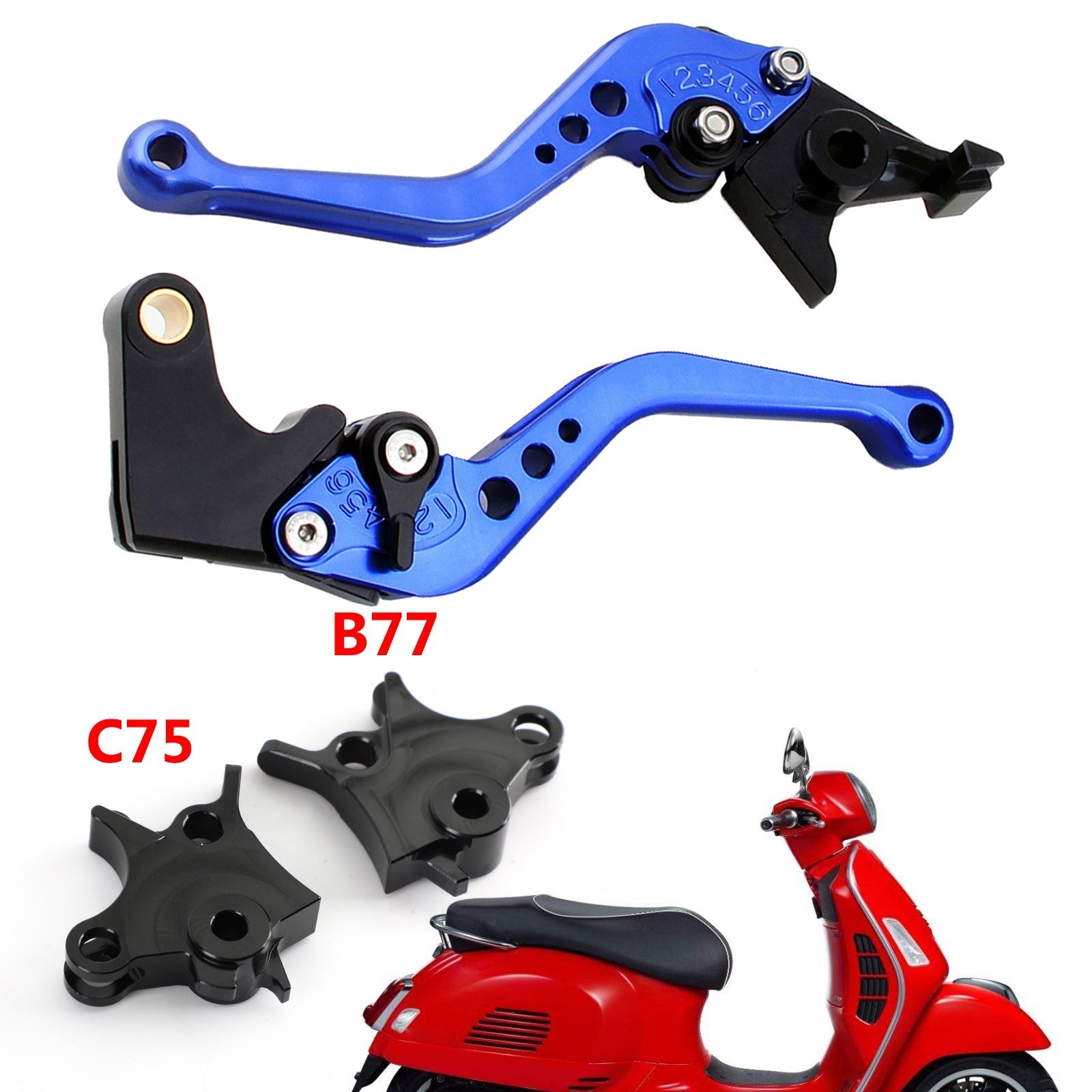 Motocikel kratke lovske ročice za BMW R1200GS Adventure (LC) 2014-2018 Generic