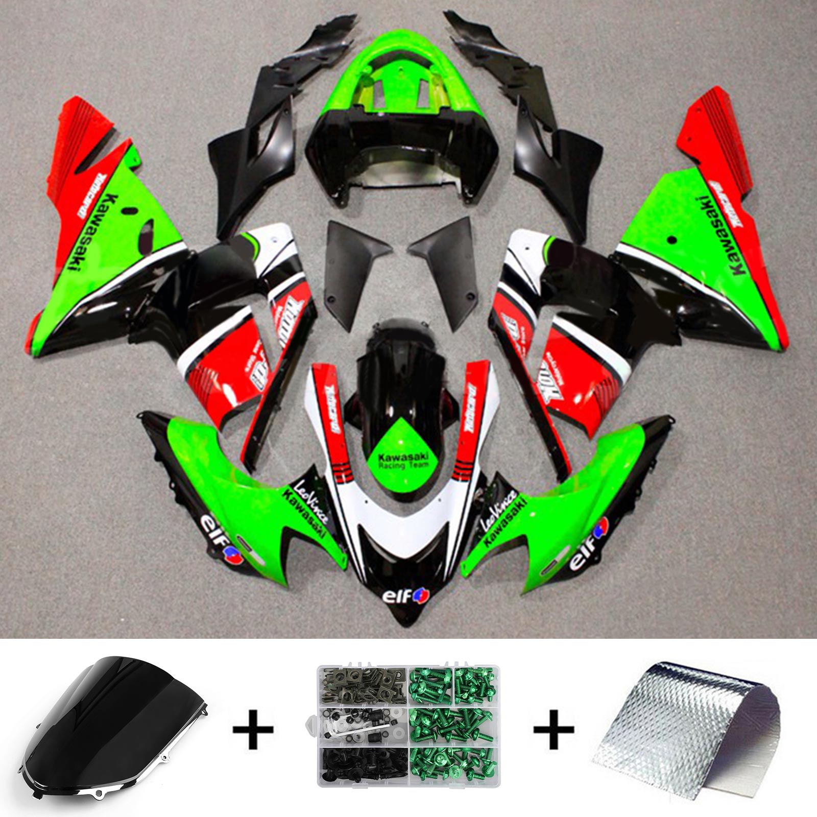 Amotopart Kawasaki ZX10R 2004-2005 Kit Carroserie Plastic ABS