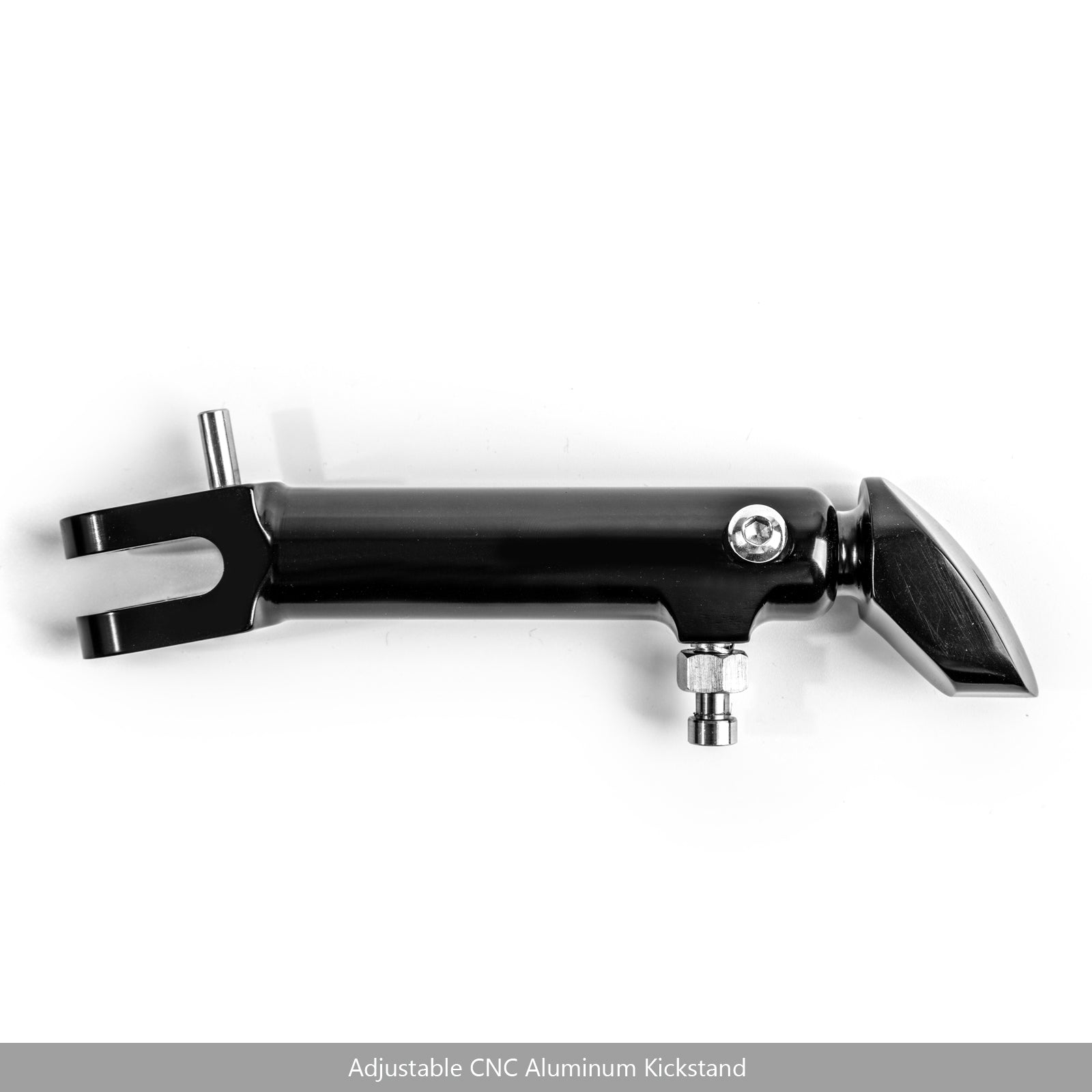 Cavalletto laterale regolabile in alluminio CNC per Kawasaki Z900RS 2018 Nero generico