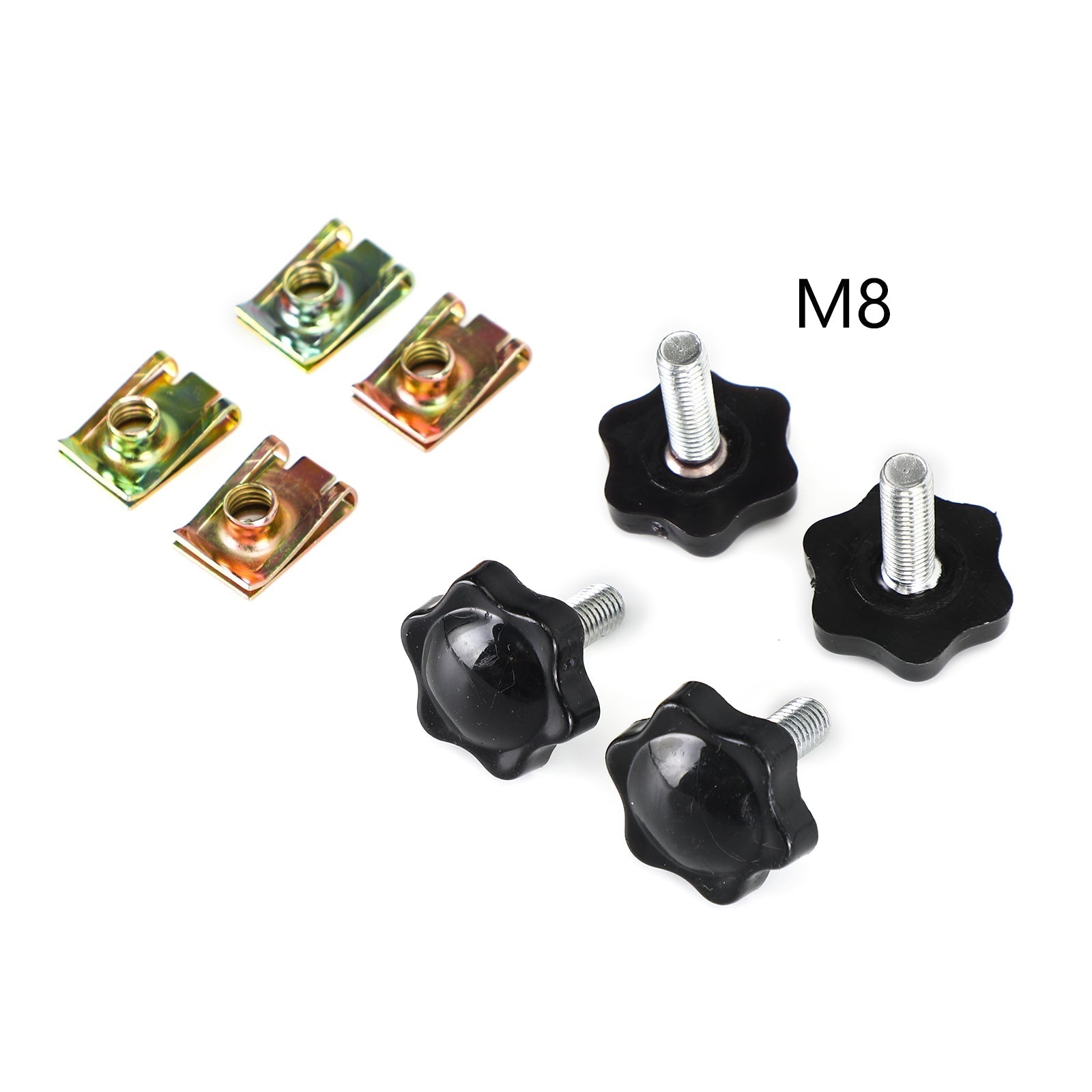 4 sztuki Zestaw śrub i nakrętki blokujące torbę do Glide King Touring 96-19 Ogólne srebrne