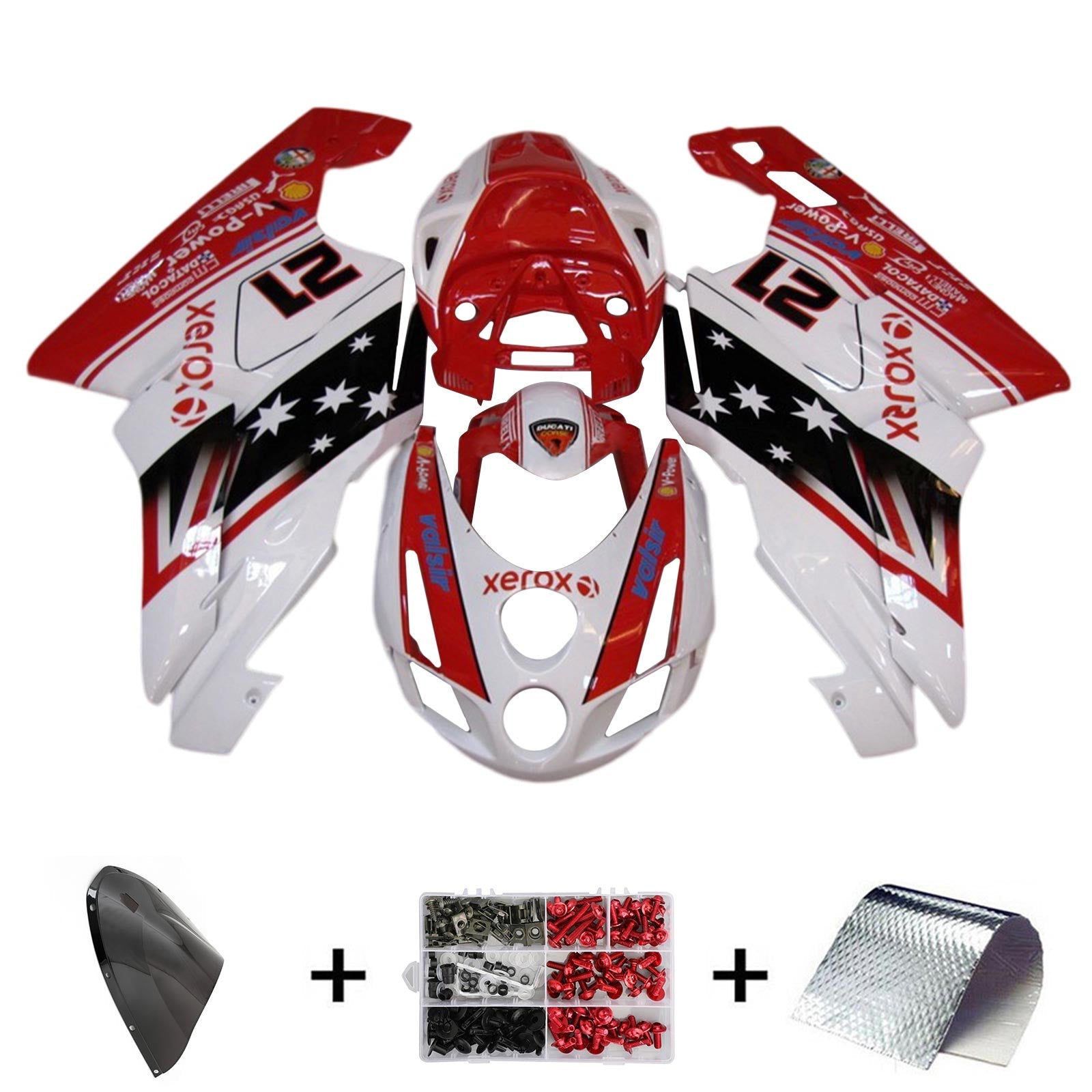 Ducati 999 749 2003 2004 Kit Carénage Carrosserie ABS