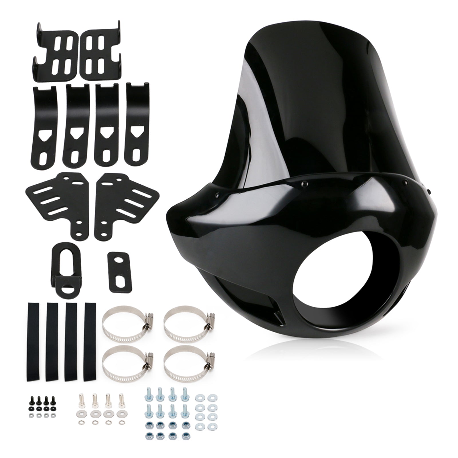 Forcelle da 35 mm a 49 mm La maggior parte dei fari da 5,75" Parabrezza Dyna Copertura faro