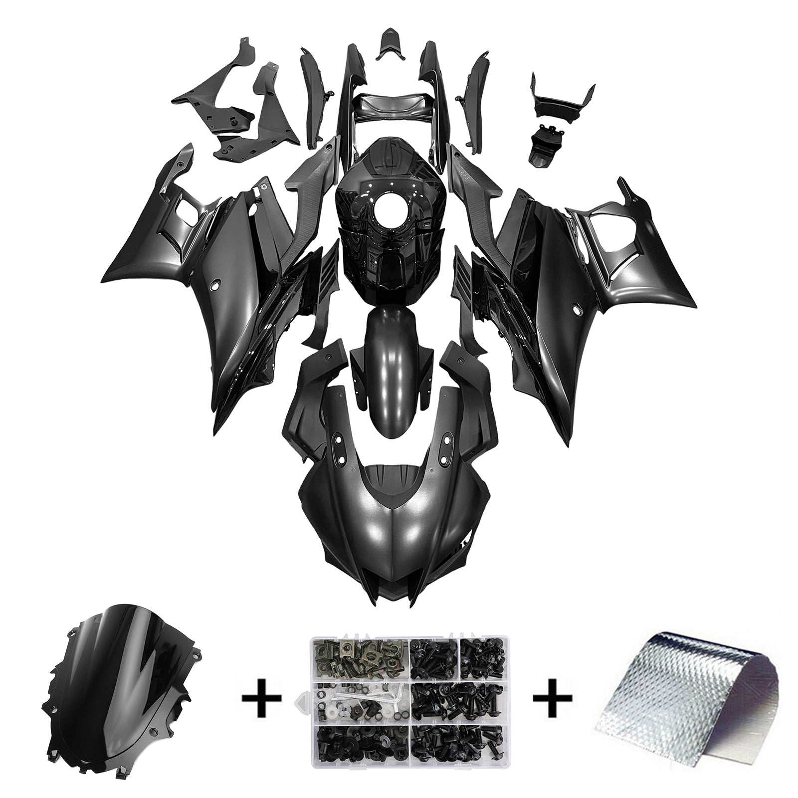 Amotopart Yamaha YZF-R3 R25 2019-2021 Zestaw owiewek nadwozia z tworzywa ABS
