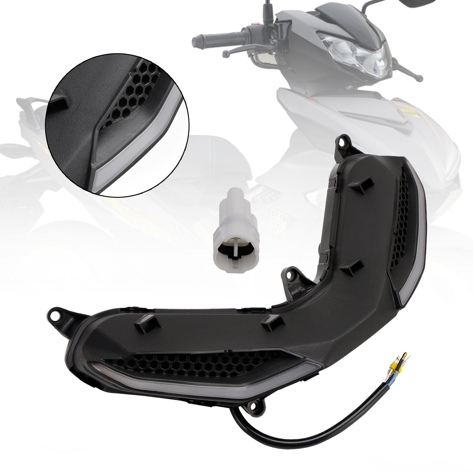 Protecteur de phare avant, gril, feu de signalisation Led pour Yamaha Y15Zr