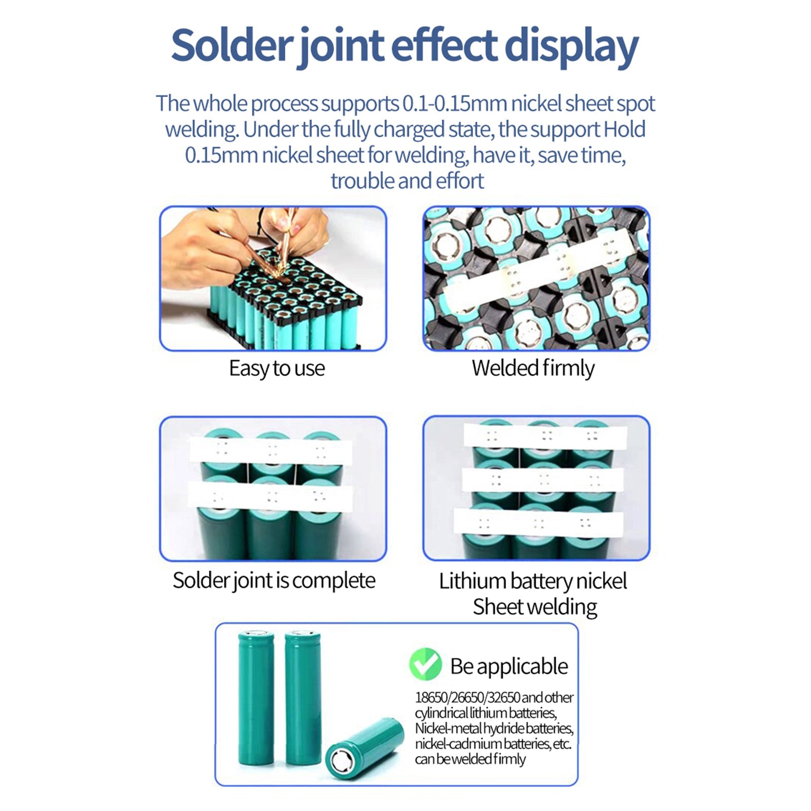 Draagbare Mini Spot Welder Machine Lasvermogen met Pen voor 18650 Batterij DIY