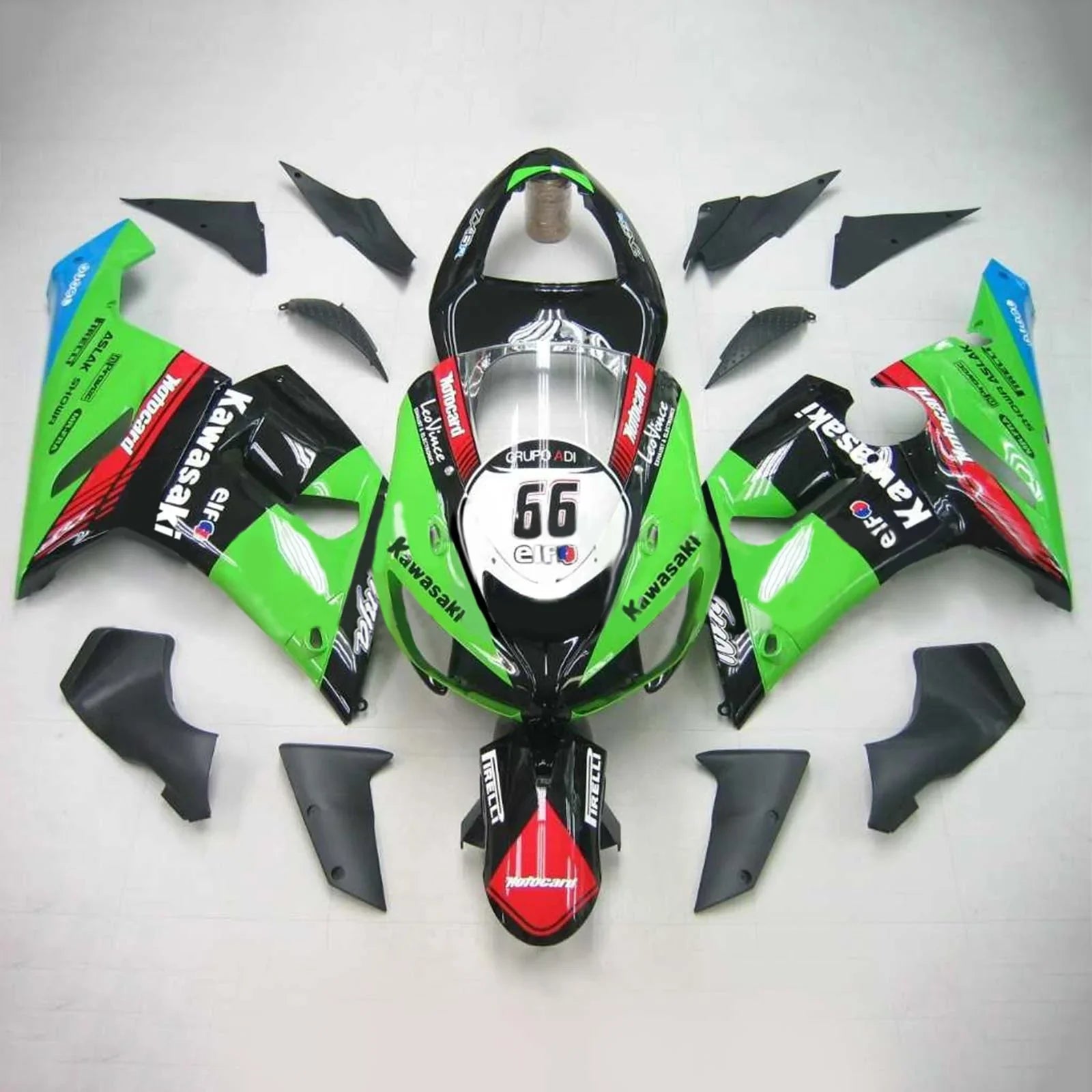 Amotopart kuipset voor Kawasaki ZX6R 636 2005-2006 Generiek