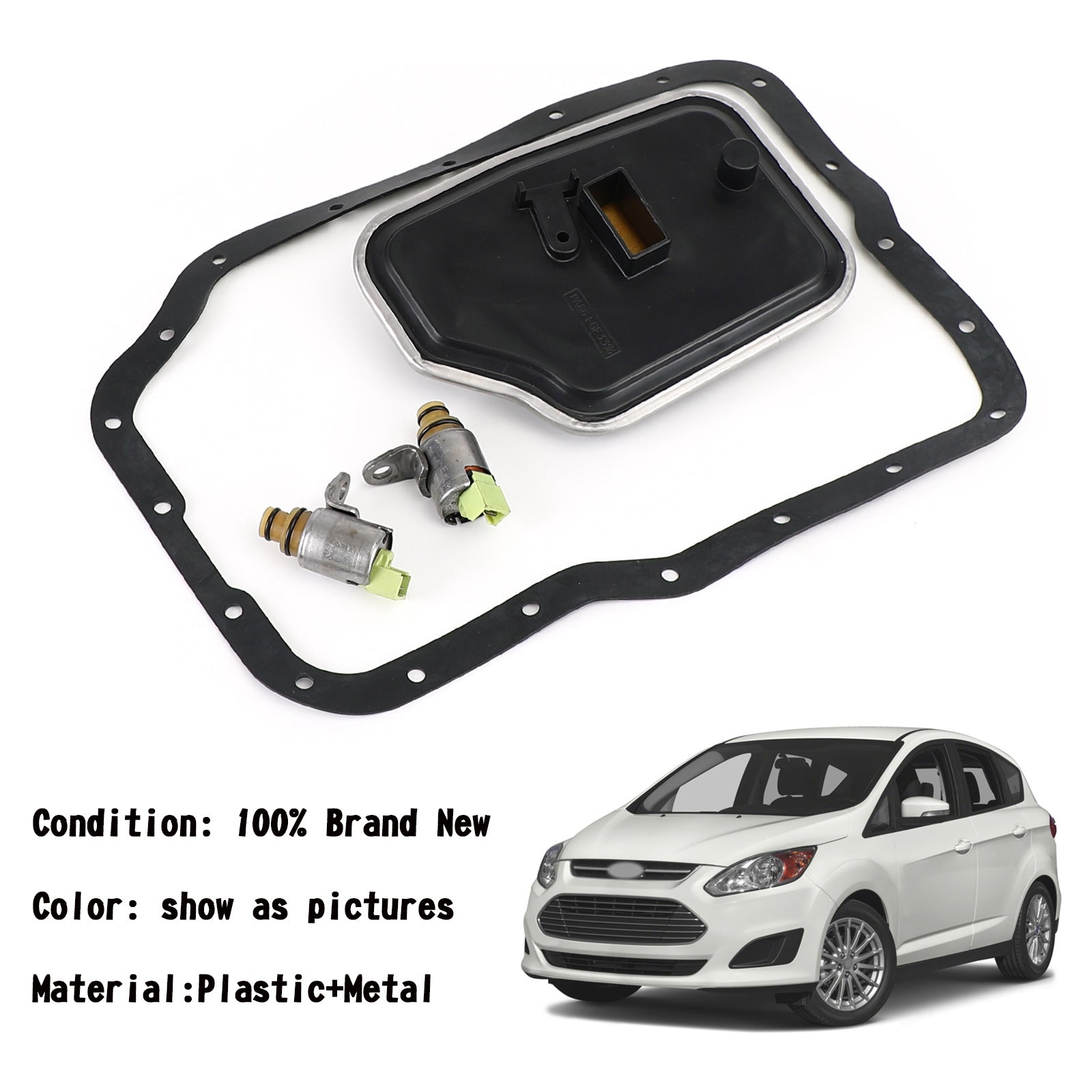 2x Elektrozawory i filtr automatycznej skrzyni biegów 4F27E do Generic Ford Focus Mazda