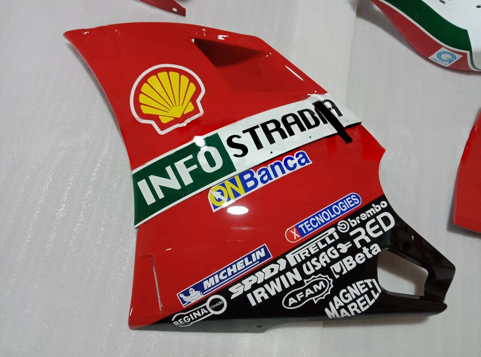 Amotopart Carrénage Kit Carroserie ABS para Ducati 996 748 1996-2002 Genérico