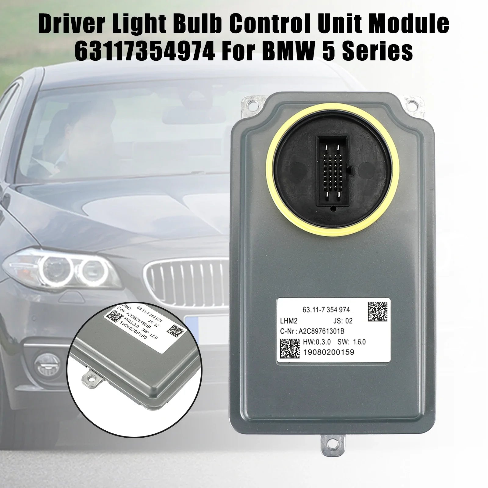 63117354974 Krmilni modul žarnice za gonilnik BMW 5 serije