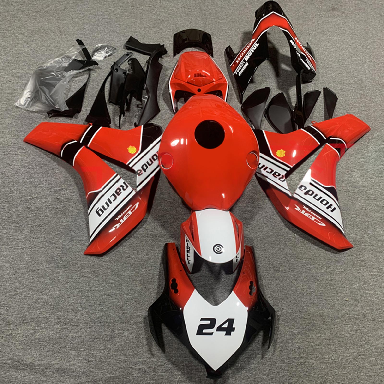 Amotopart Honda CBR1000RR 2008-2011 ABS muovinen korin suojasarja