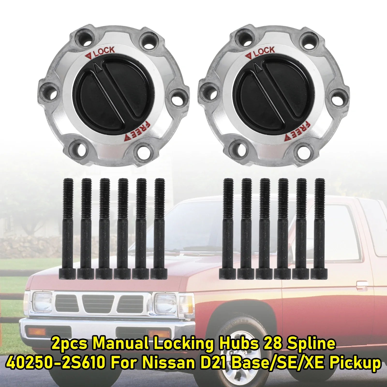 2 kosa 2004 Nissan Titan Xe Le Se SE Pick-Up z podolgovato večplastno kabino 4 Vrata 5.6L ročno zaklepanje vozlišča 28 Grooves 40250-2S610