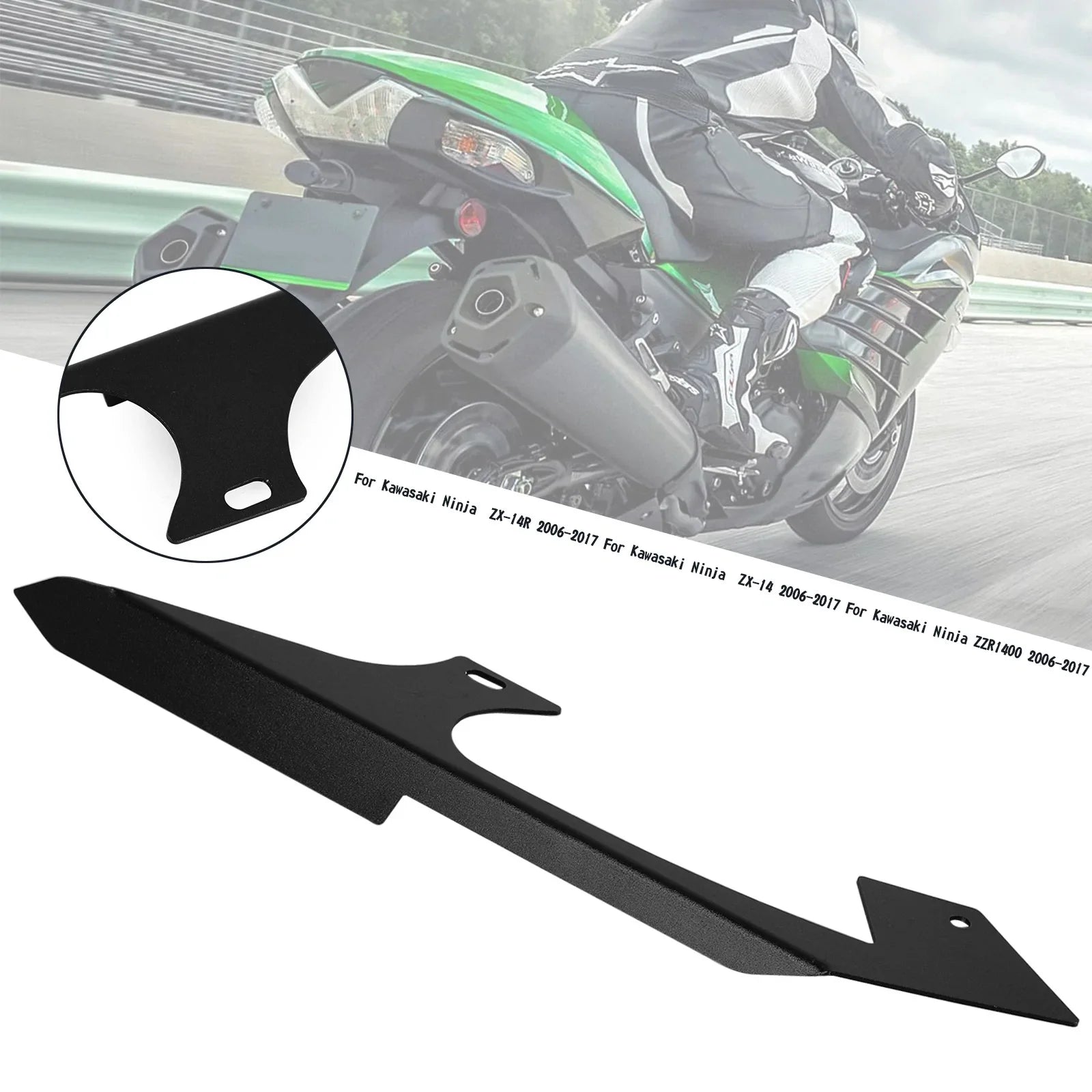2006-2017 Kawasaki Ninja ZZR1400 ZX14 ZX14R Couvercle de protection de chaîne de pignon