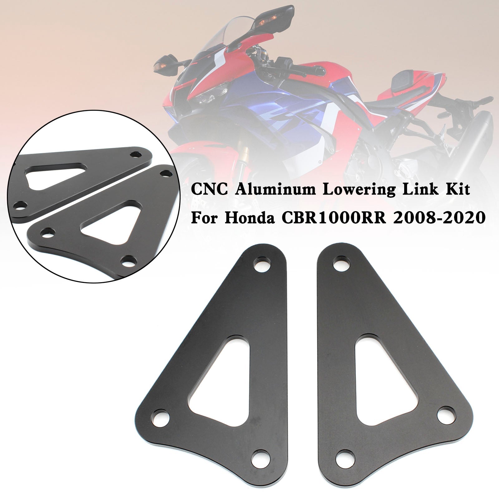2008-2020 Honda CBR1000RR CNC aluminiowy zestaw łączników obniżających 40 mm