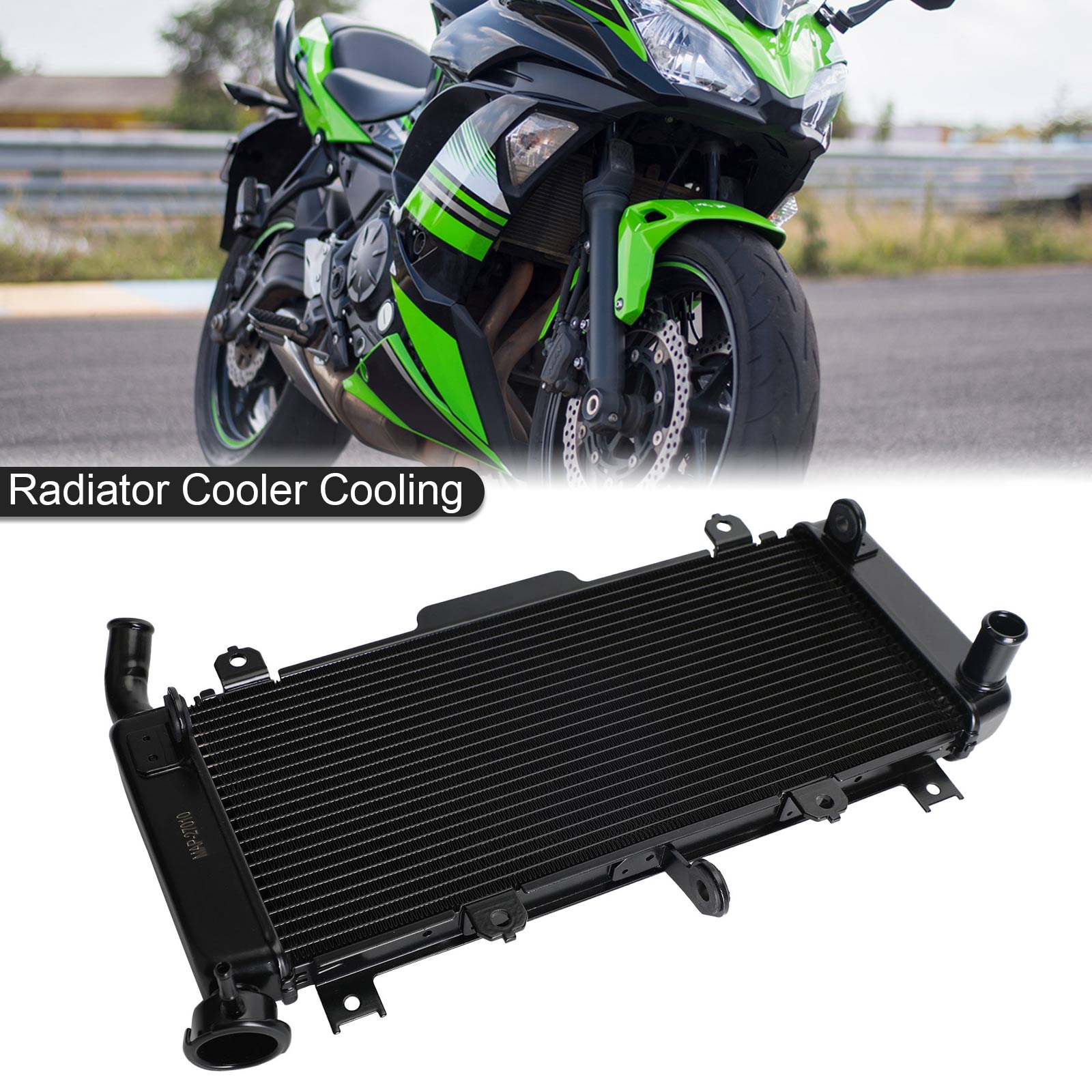 Hladilni hladilnik hladilnika, primeren za Kawasaki ninja 650 Z650 ER650 2017-2021 generic