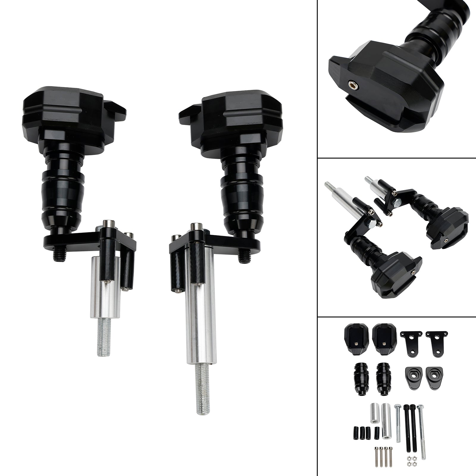 Kawasaki Ninja 400 Z400 2018-2023 Slider protezione bobina alluminio nero