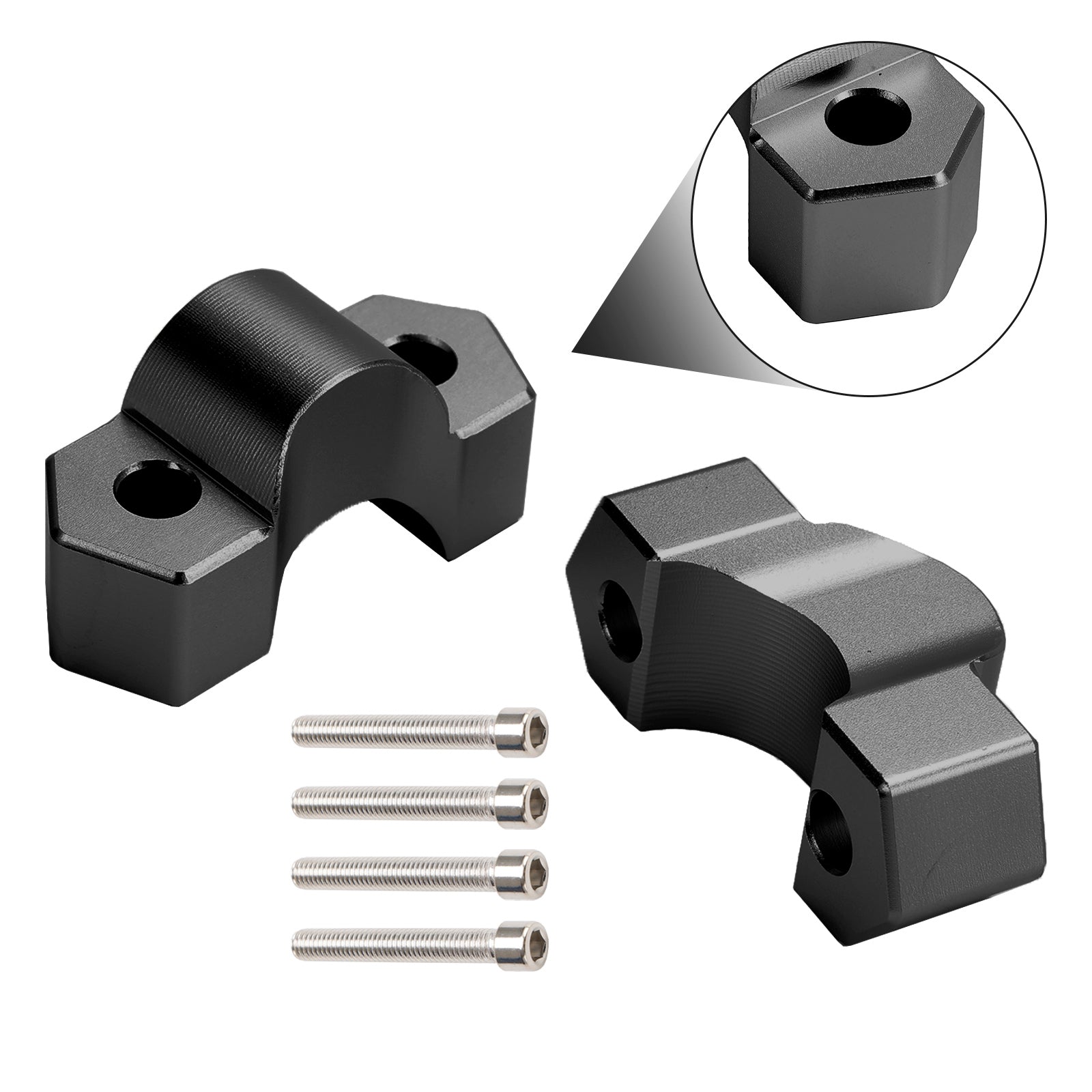 Rehausses de guidon aluminium 25 mm pour BMW F850GS F850GSA 2018 - 2023