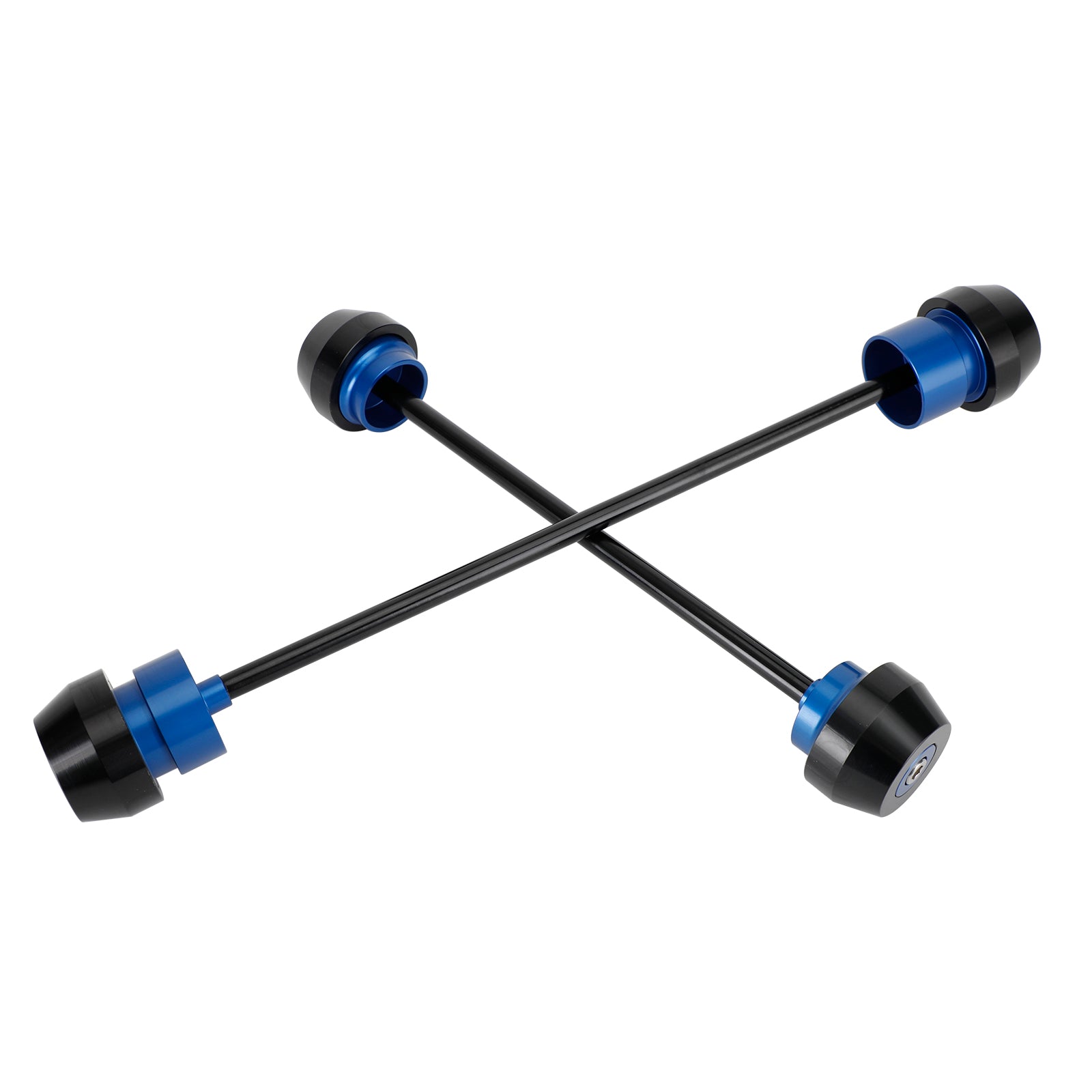 Deslizador de rueda de horquilla de eje trasero delantero CNC azul adecuado para Yamaha Yzf-R7 Yzf R7 21-23