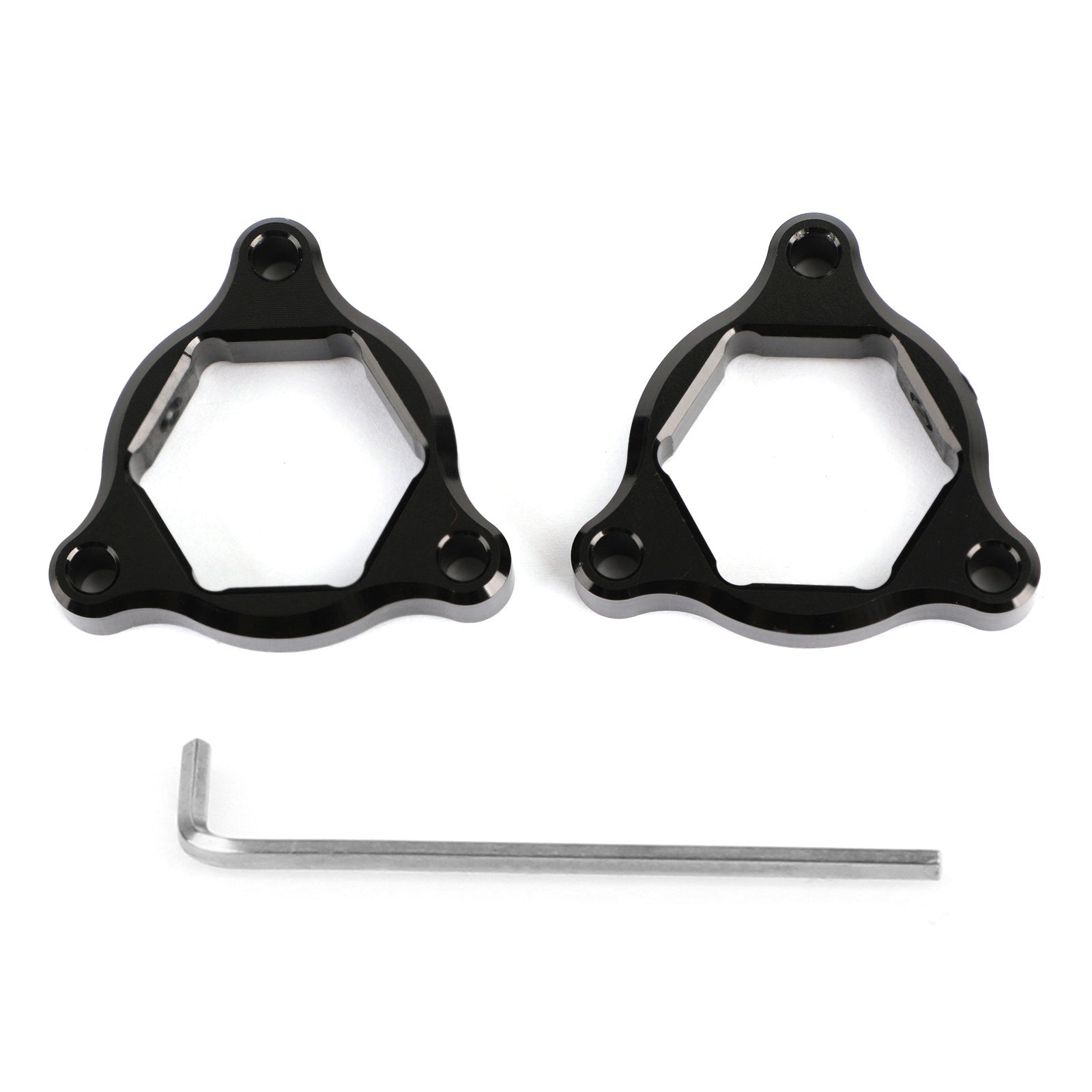 Fourche Pre Adjusters Noir 22MM Fit pour Kawasaki Z1000 03-06 ZX636 Ninja 650R Generic