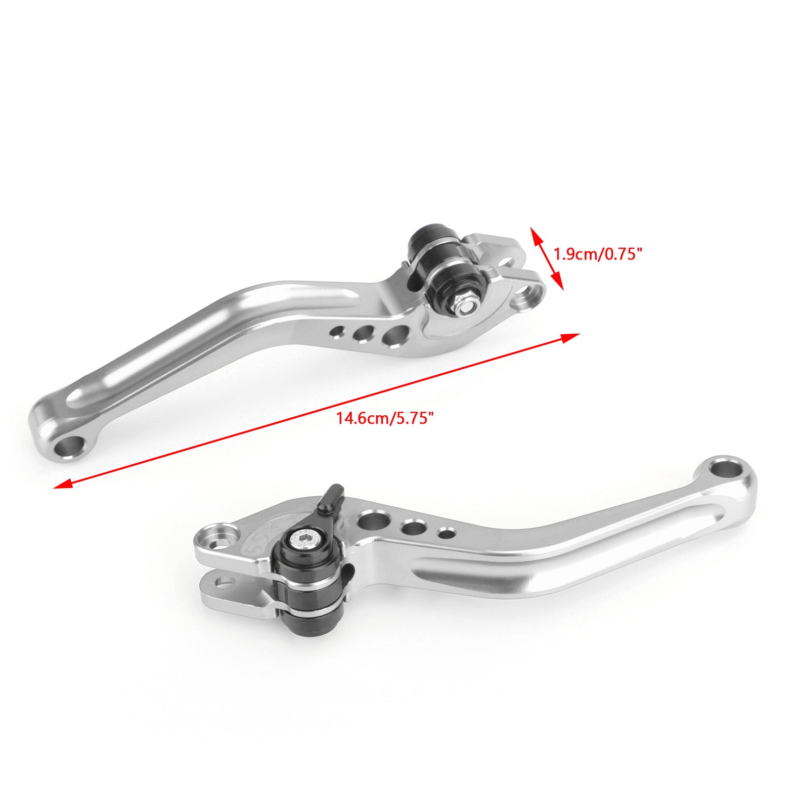 Leva del freno a frizione corta per KTM 790 Duke prima del 2019 Silver Generic