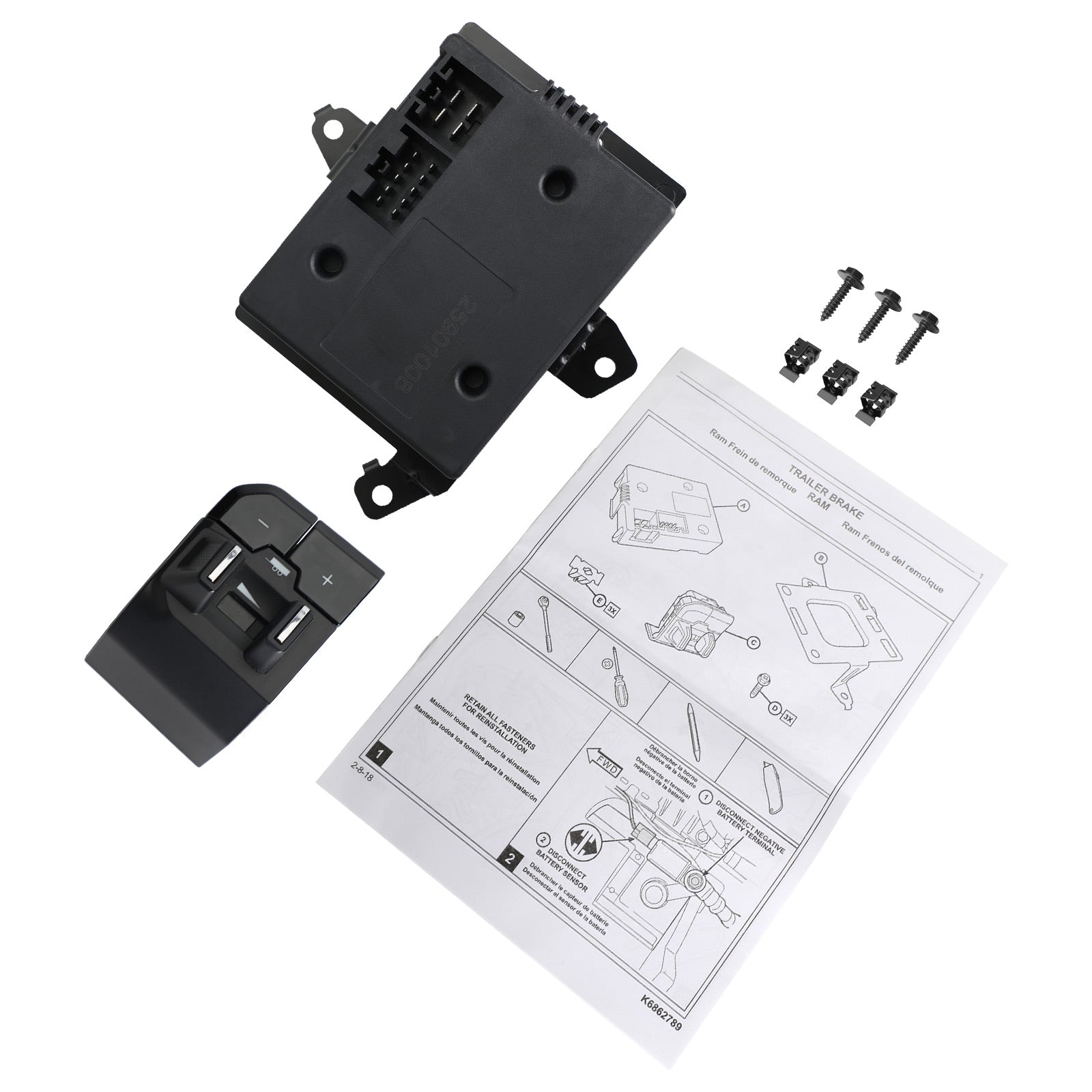 Commande De Frein De Remorque Mopar 82219240AA Pour Ram DT 1500 2025 - Neuf Avec Notice