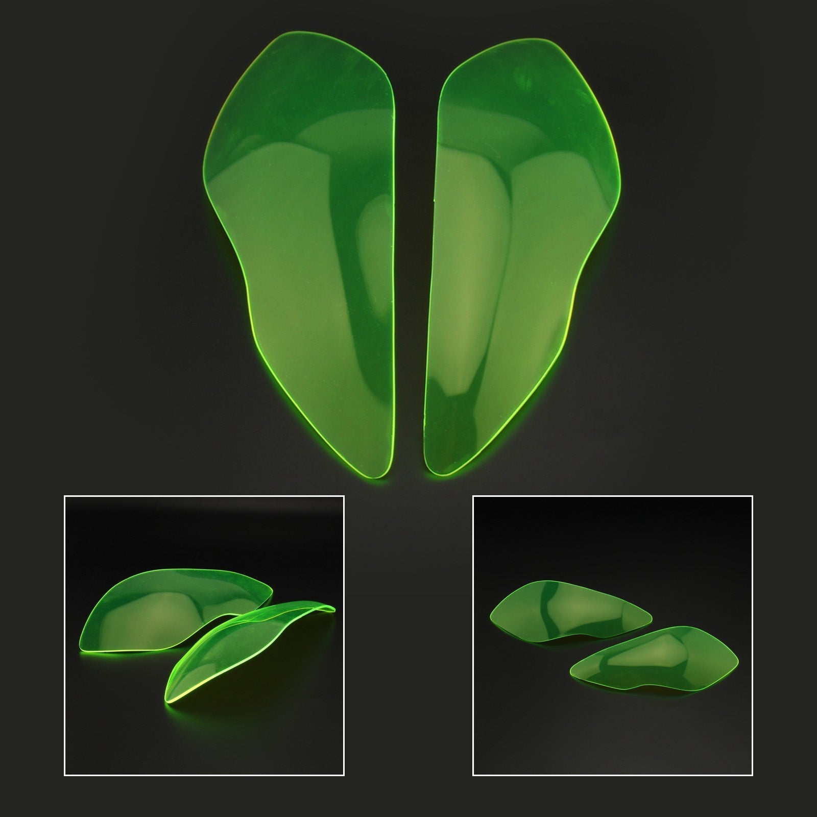 Ochronna pokrywka przednich obiektywów reflektorów odpowiednia dla Kawasaki ZX-636R ZX-6R 09-18 Ogólny dym