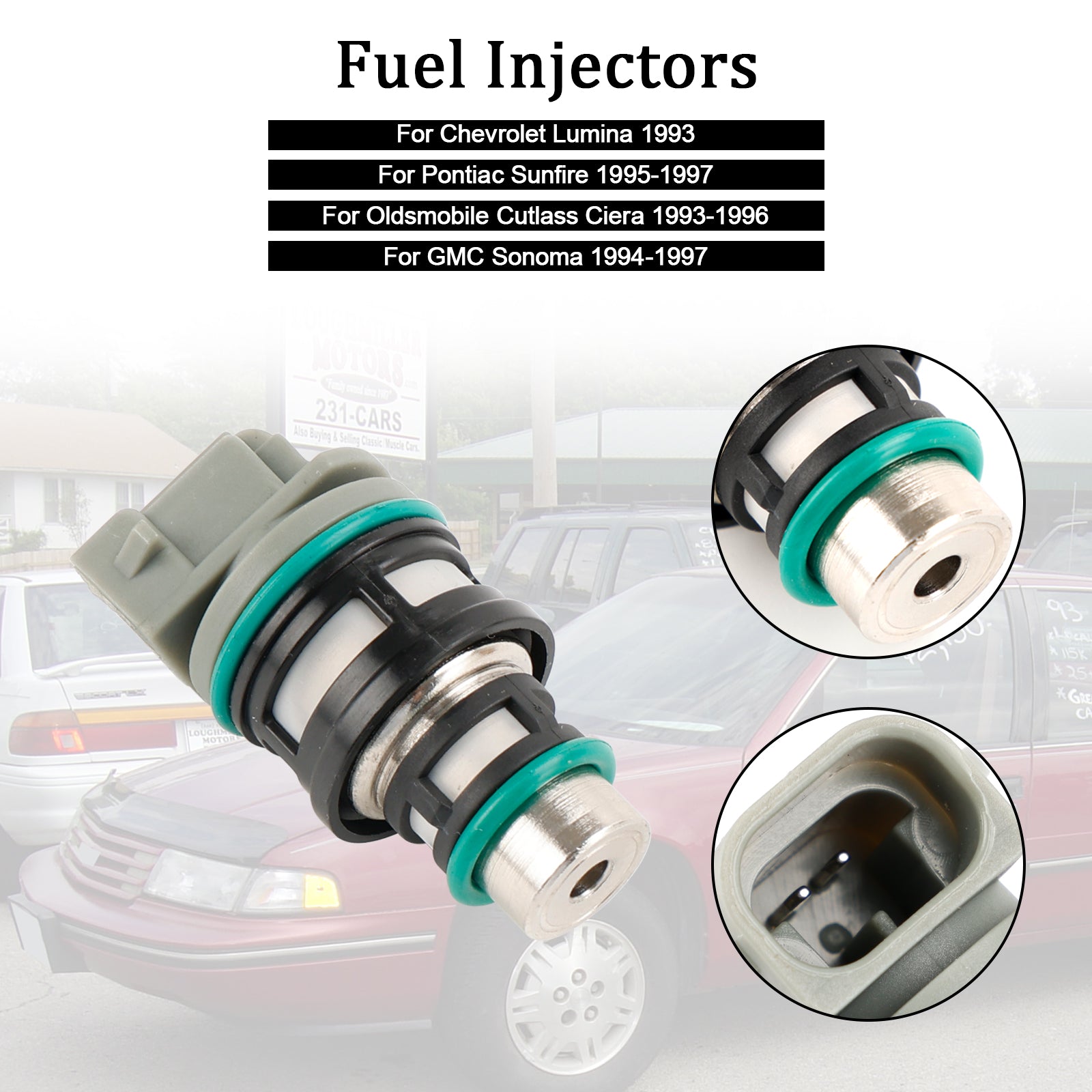 Injektorji za gorivo 17113124, 1 kos, za Chevy, Buick Pontiac, 2.2 L, 17113197