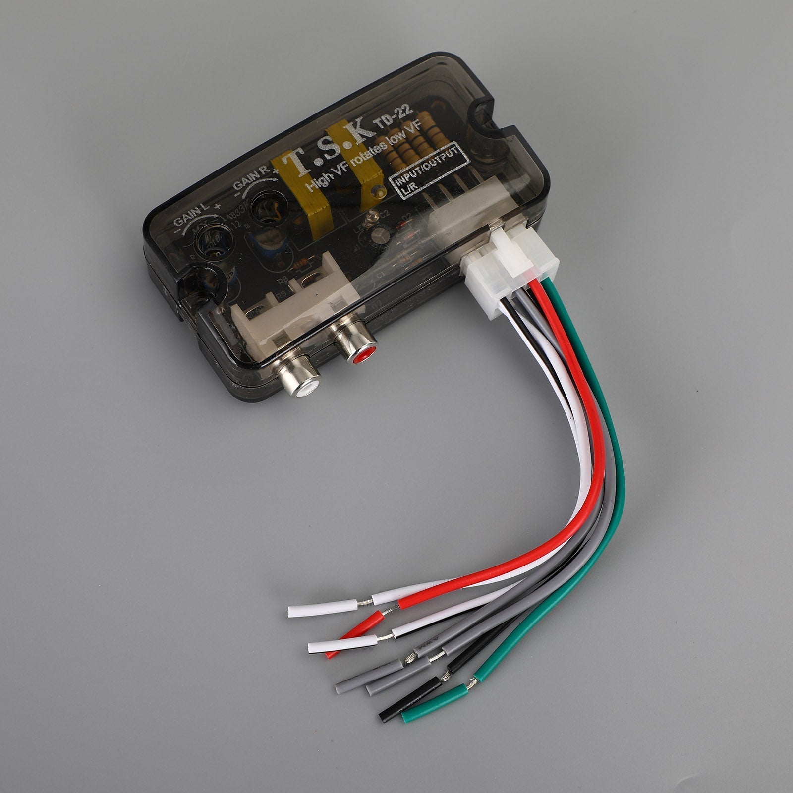 12V Td-22 Rca Stereo hoog naar laag converter Stereo luidsprekerniveau-adapter