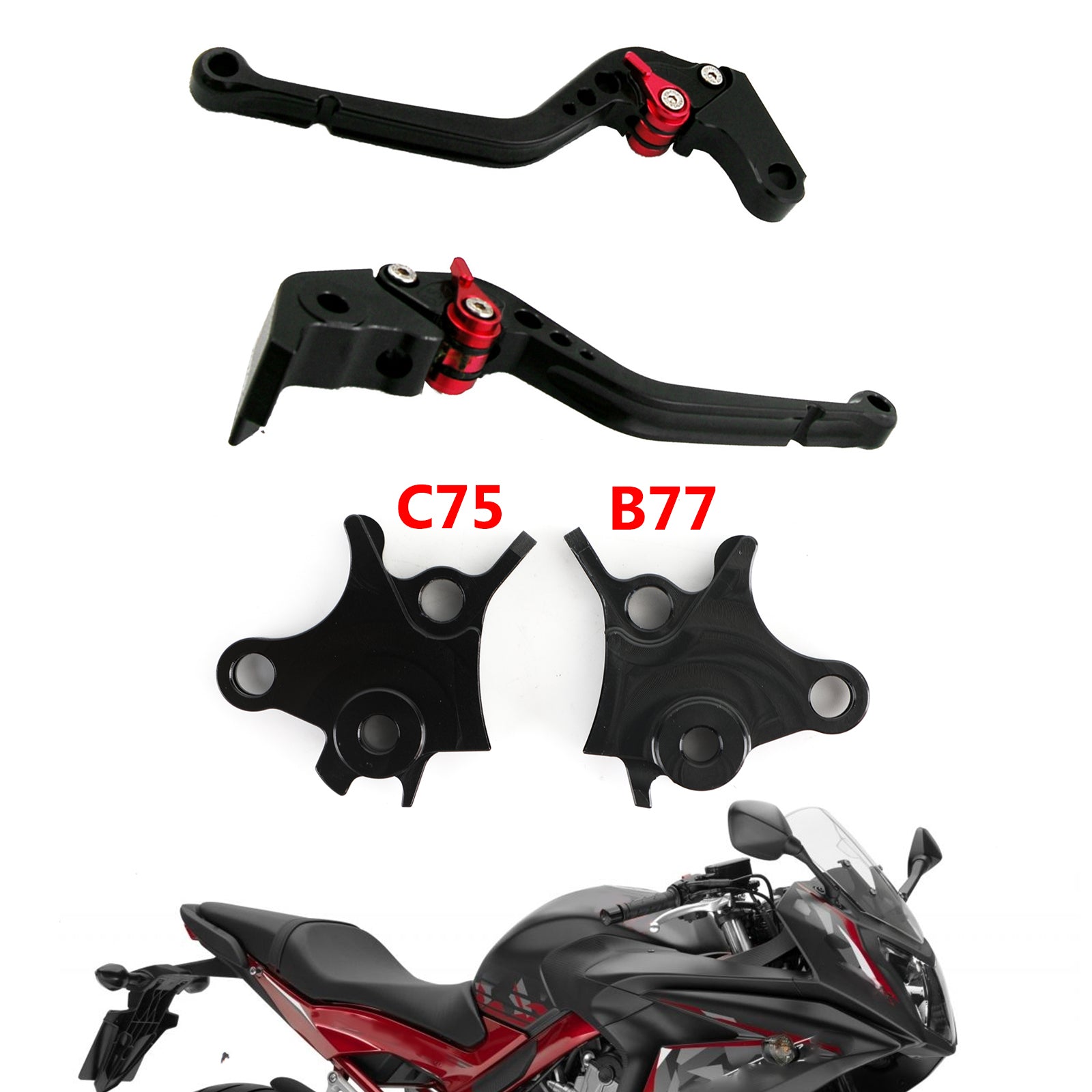 Leva del freno frizione regolabile per BMW R1200GS AVVENTRE (LC) 2014-2018 Generico