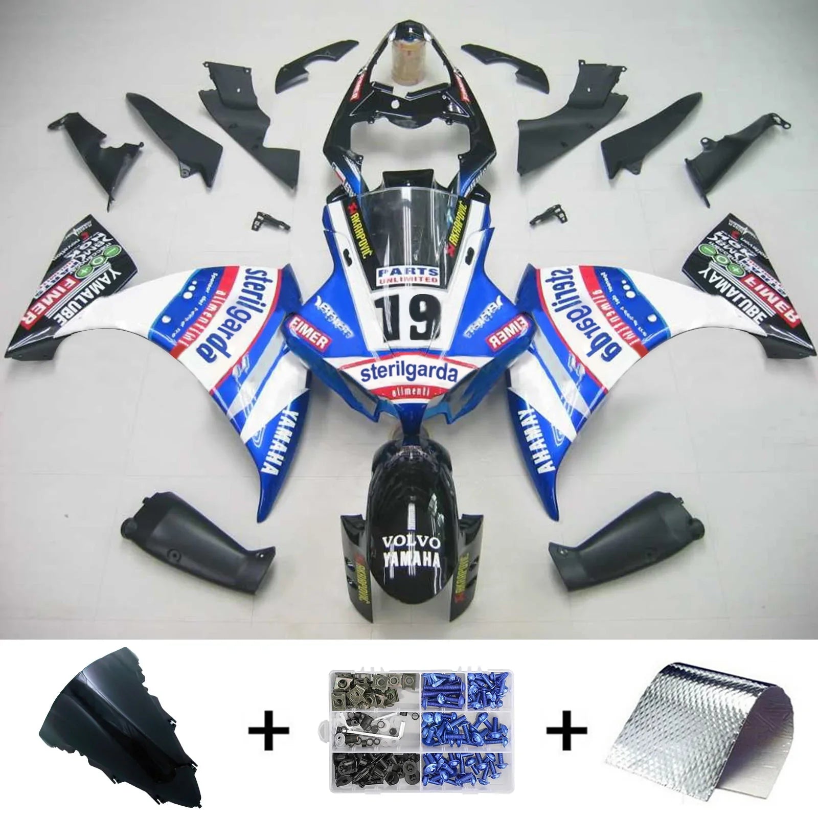 Amotopart kuipset voor Yamaha YZF 1000 R1 2012-2014 generiek