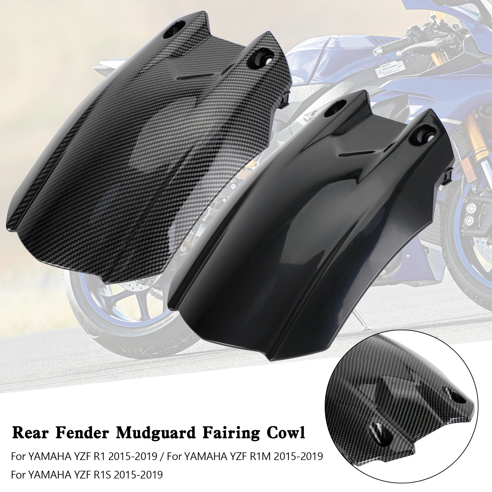 YAMAHA YZF-R1 YZF R1M R1S 2015-2019 Capot de carénage garde-boue arrière