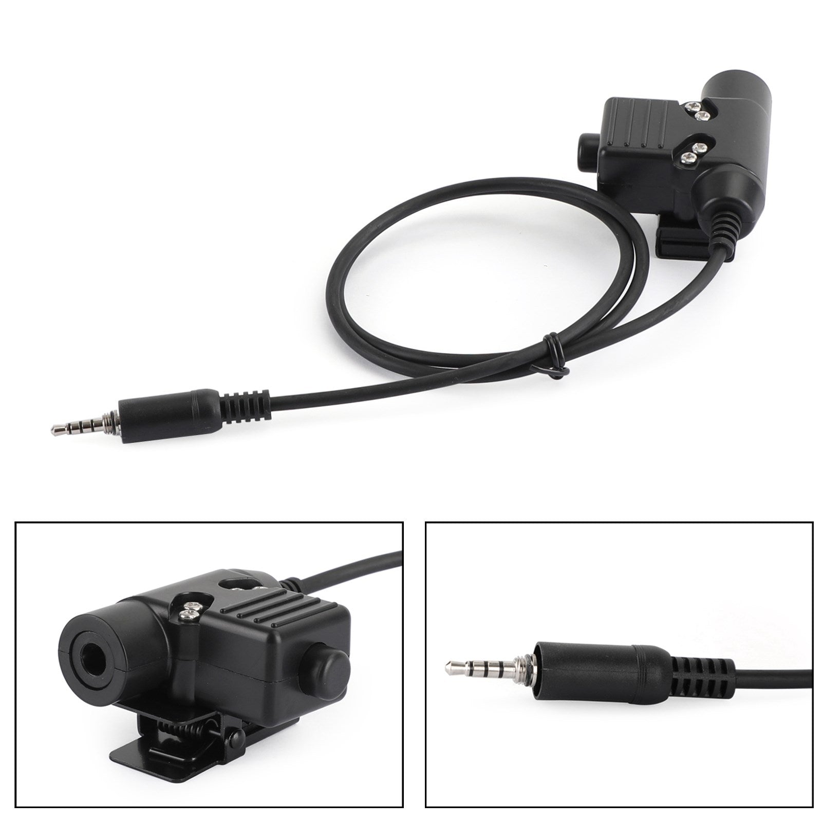 1x Casque PTT Push-To-Talk pour Yaesu VX-6R VX-7R VXA-300 FT-270 VX-700