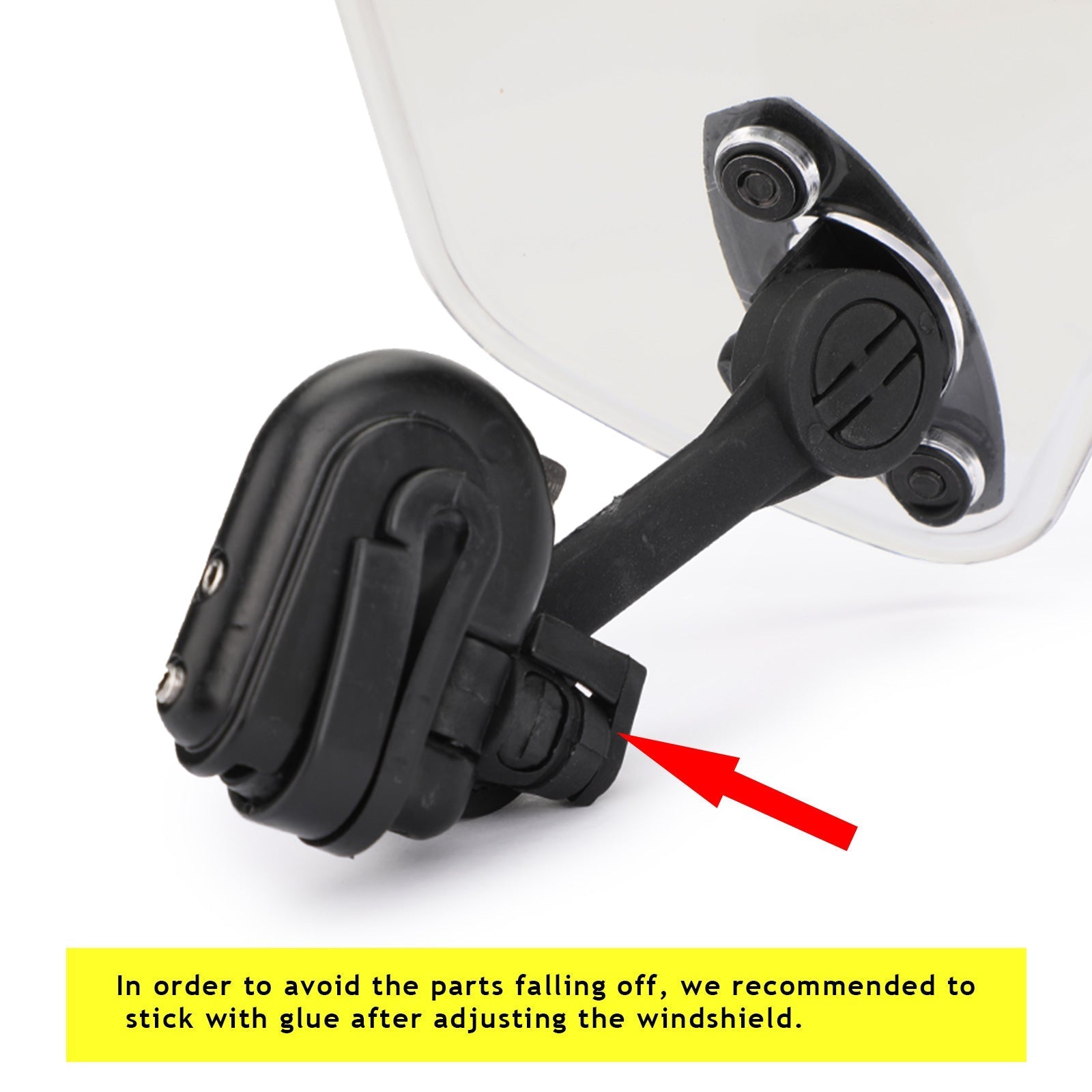 Clip regolabile per moto sul parabrezza, spoiler di estensione, deflettore antivento trasparente generico