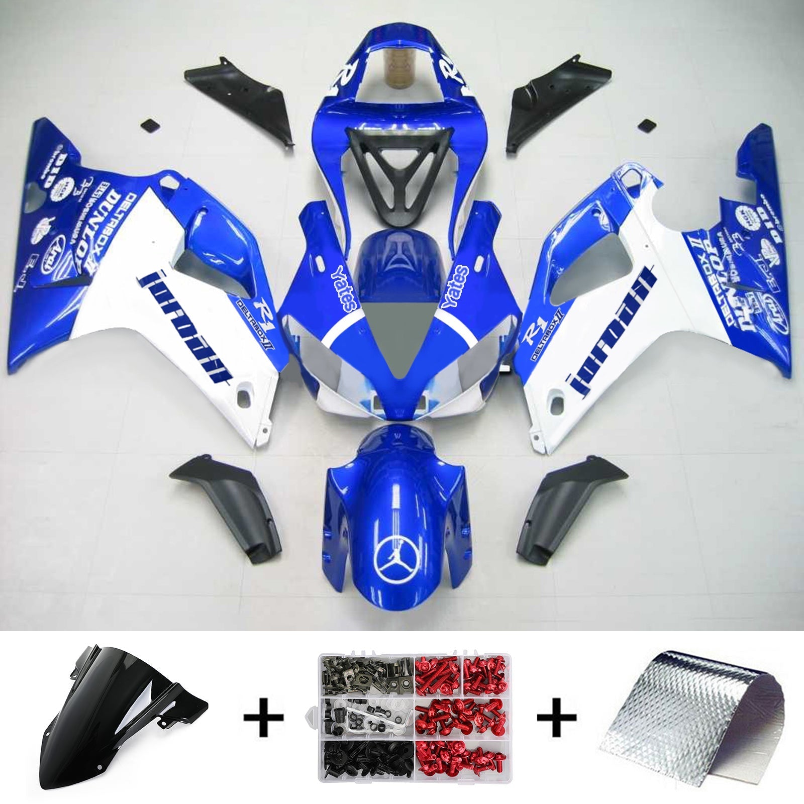 Amotopart Sealing Kit za Yamaha YZF 1000 R1 2000-2001 Generic
