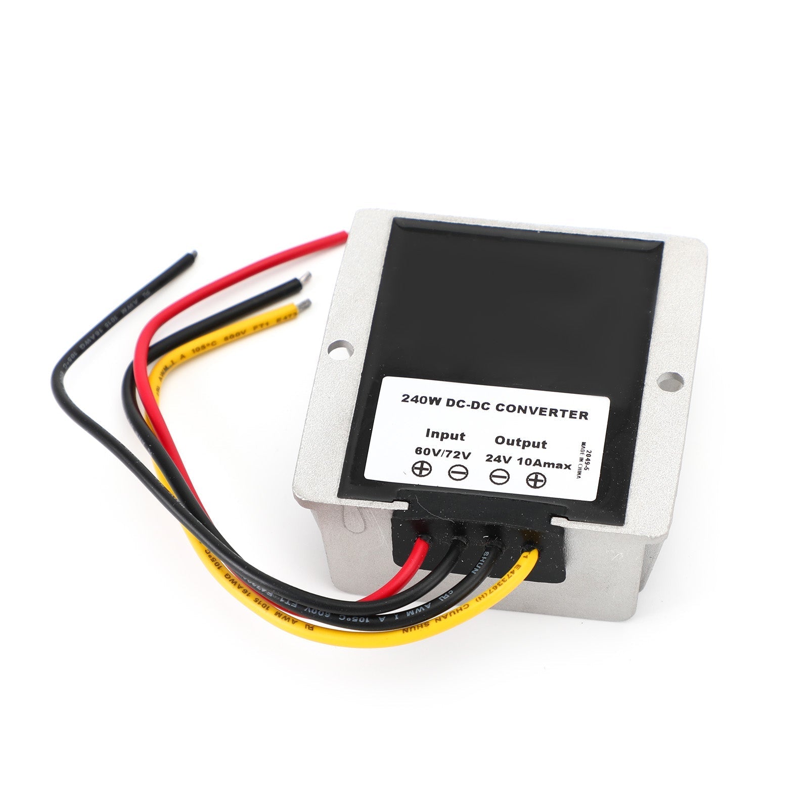 Regulador convertidor de potencia CC/CC reductor impermeable de 60 V a 24 V 10 A