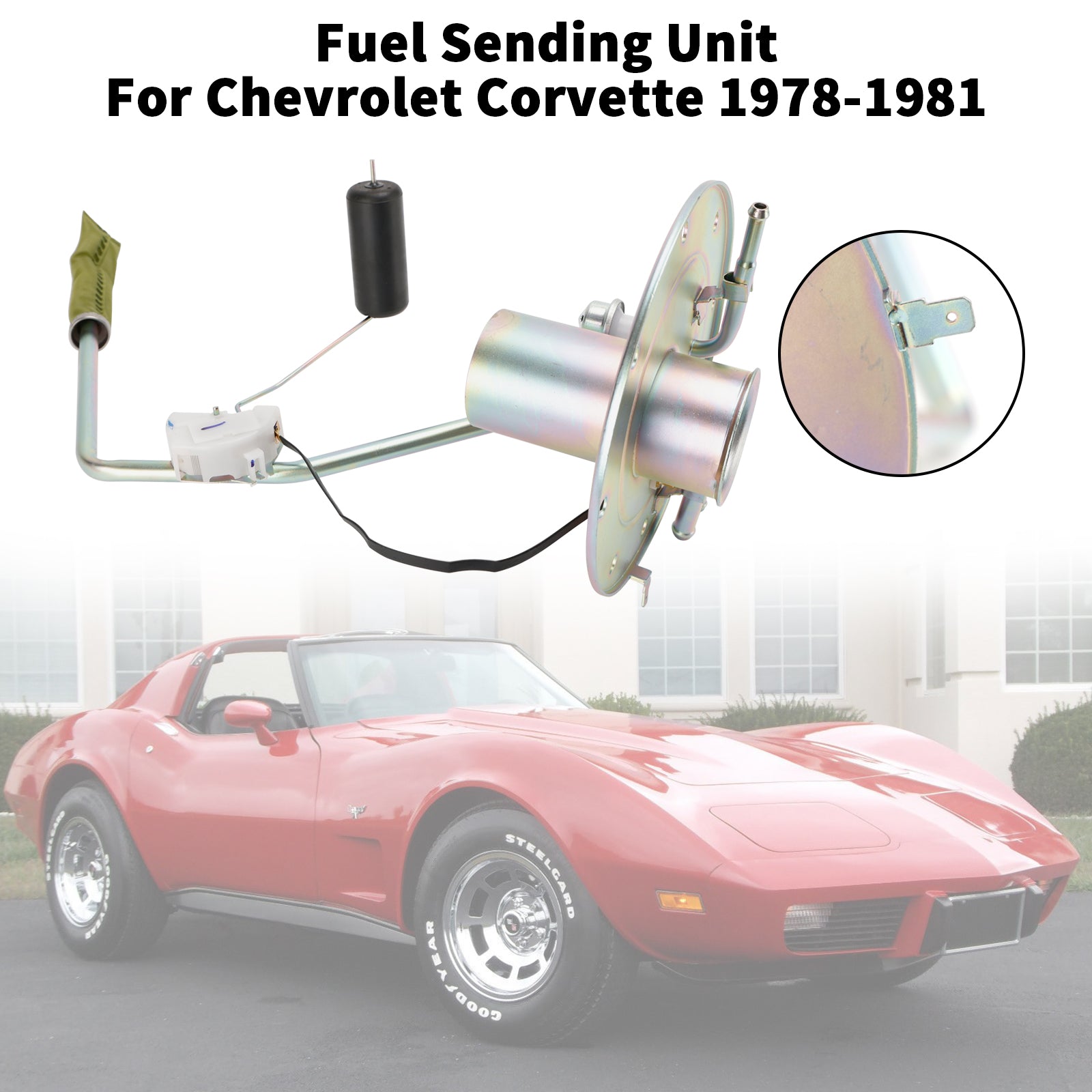 Unidad de envío de combustible Chevrolet Corvette 1978-1981 para suministro de tanque de gasolina 3/8 AM-39086513