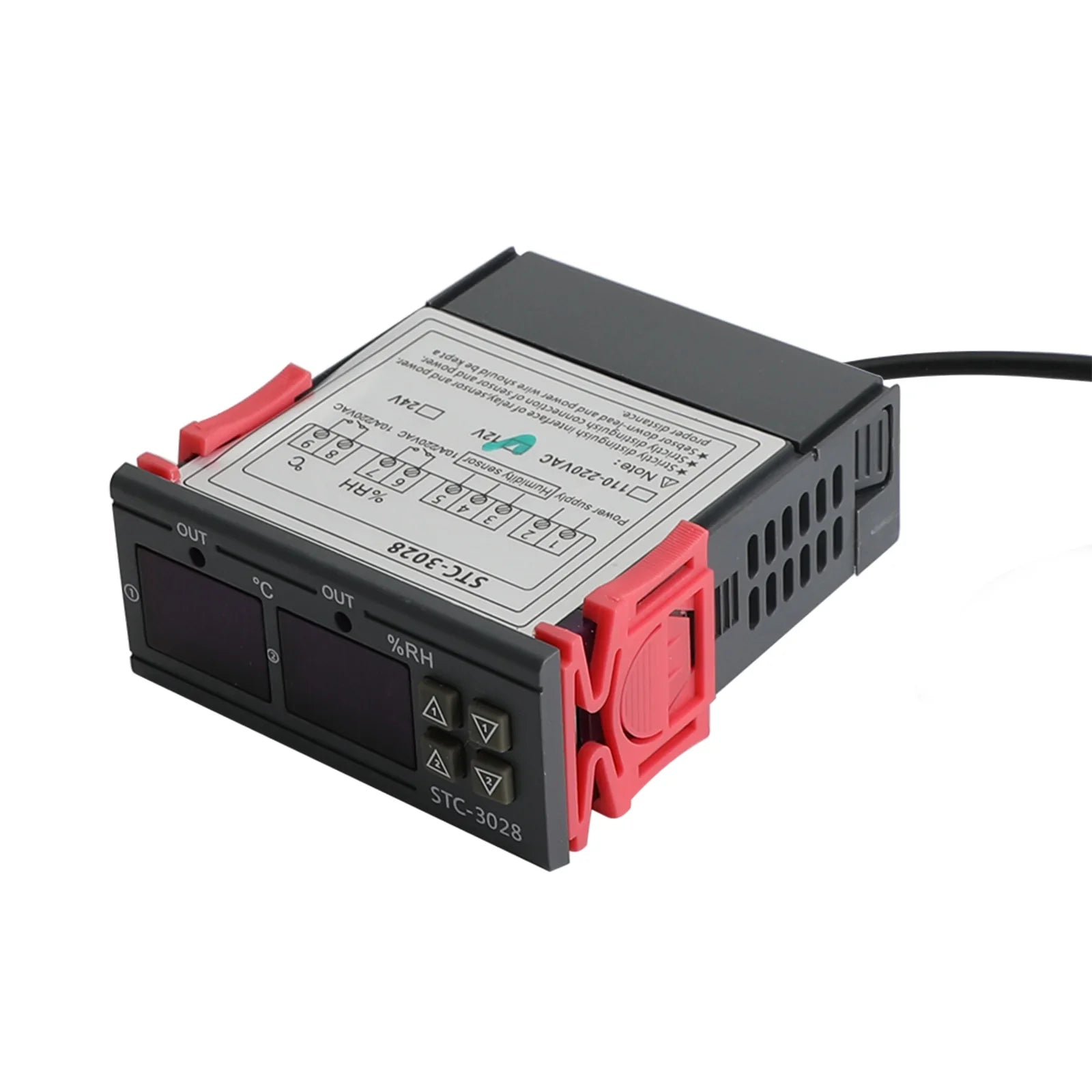 Termostato STC-3028 + Controlador de humedad de la temperatura digital de doble muestra