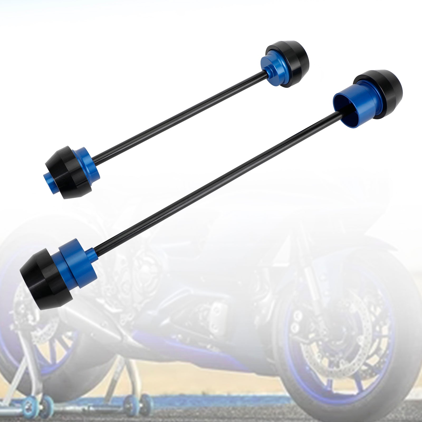 Voor Achteras Vork Wiel Slider CNC Blauw Geschikt Voor Yamaha Yzf-R7 Yzf R7 21-23