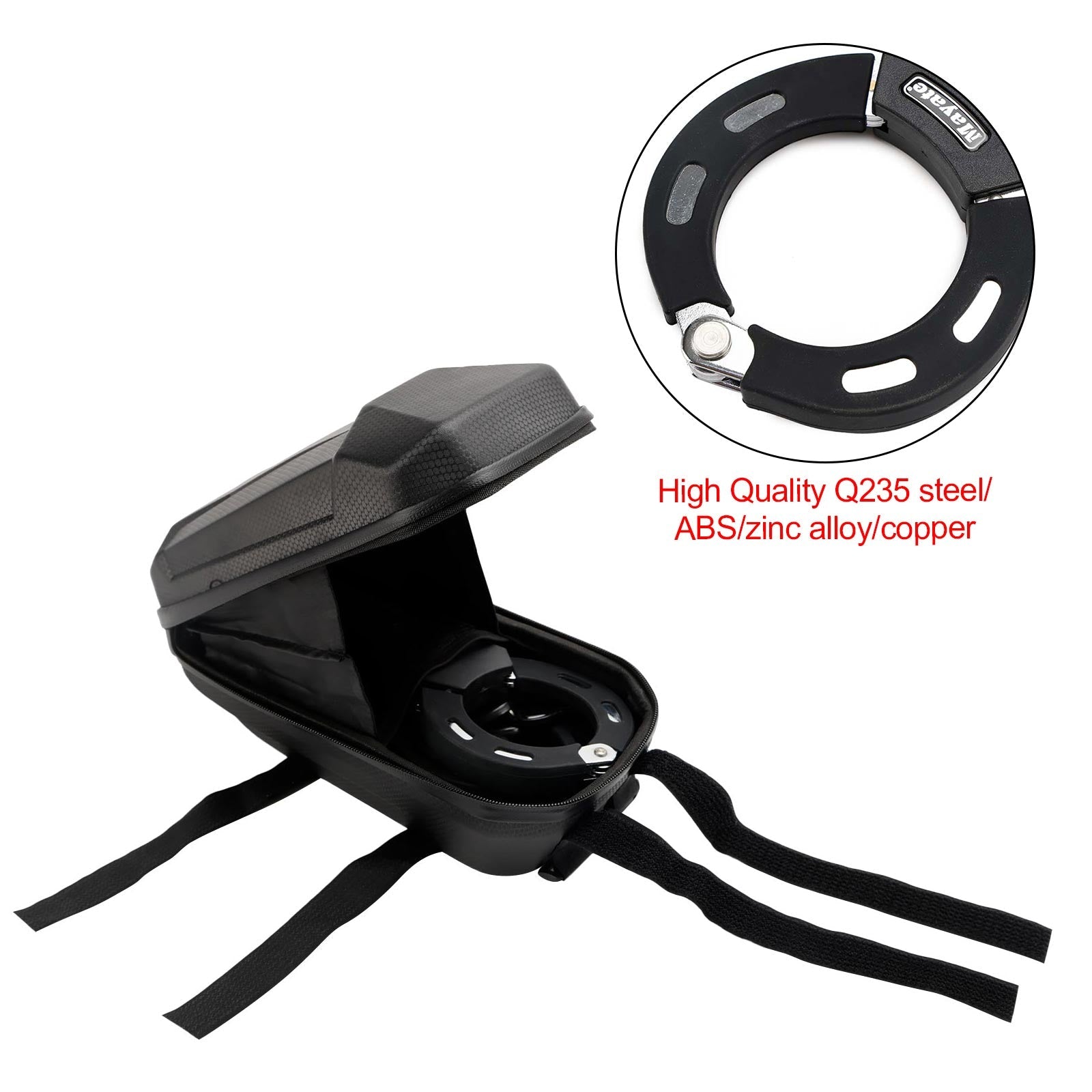 Serrure de Scooter électrique de vélo de moto avec clé serrure de chaîne de 60 cm antivol avec sac