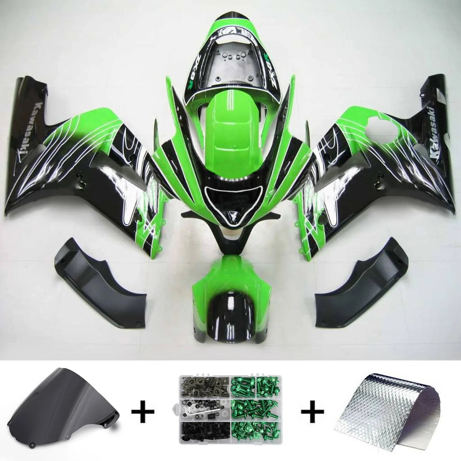 Amotopart kuipkit voor Kawasaki ZX6R 636 2003-2004 Generic