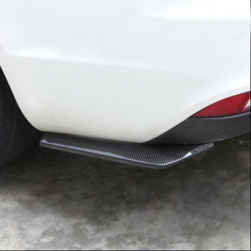 Alerón para parachoques trasero de coche, difusor divisor Canard, alerón de valencia, labio de fibra de carbono, aspecto genérico, 2 uds.