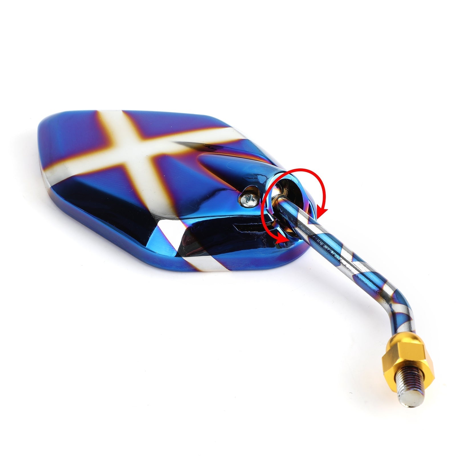 Zijspiegels 10 mm M10 voor motorfiets-scooter Cruiser Chopper Sportbike generiek