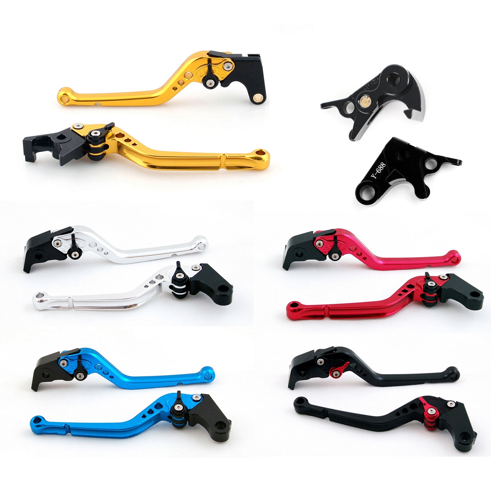 Levier de frein d'embrayage long pour Yamaha YZF R1/R1M/R1S 2015-2021 YZF R6 2017-2020 générique