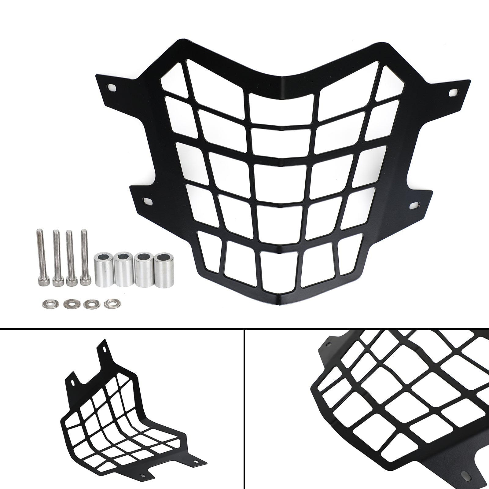 Zwarte koplampbeschermerafdekking voor Yamaha Tenere 700 Xtz700 19-21 Generiek