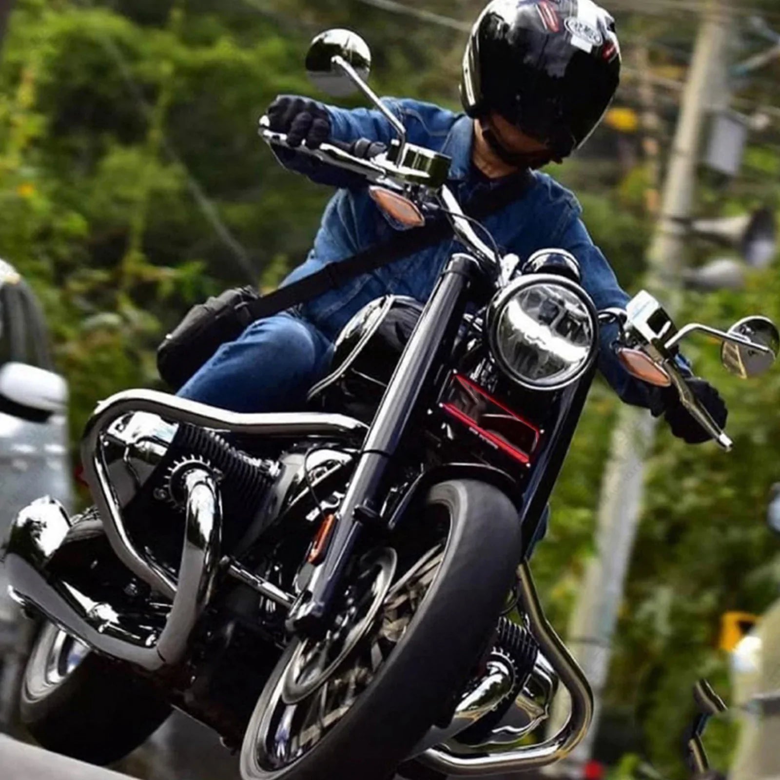 20-21 BMW R18 Classic Strażnik Strażowy Ramka przeciwpoślizgowa Ochracją Ogólne