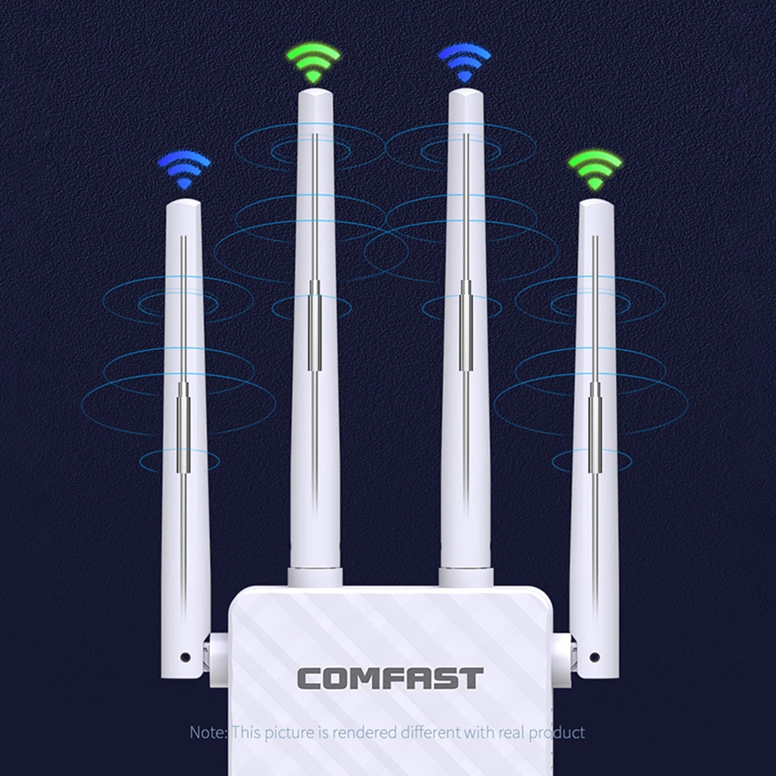 Wifi Wifi Double Band Amplificador de señal Wifi 2.4G 5G Wifi Booster 1200Mbps