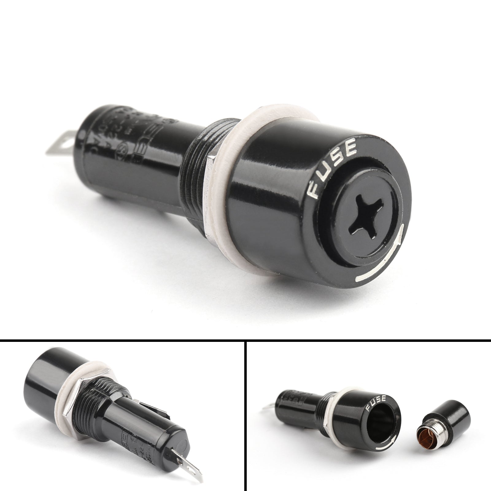 Sci R3-22 Podpora financiranja financiranja montainting na nogavicah za steklene sklade 6x30mm 10A 250V