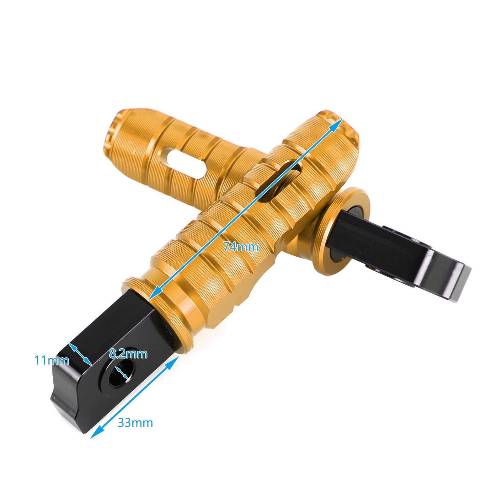 Piefrest antes del reposapiés para Aprilia GPR 125 150 250 Abr150 RS125 Tuono125 Genérico